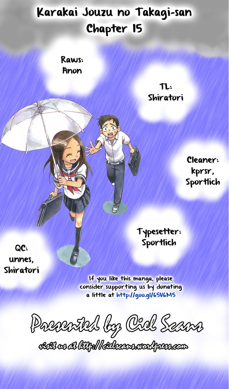 Karakai Jouzu No Takagi-San - Vol.2 Chapter 15 : Riding Together