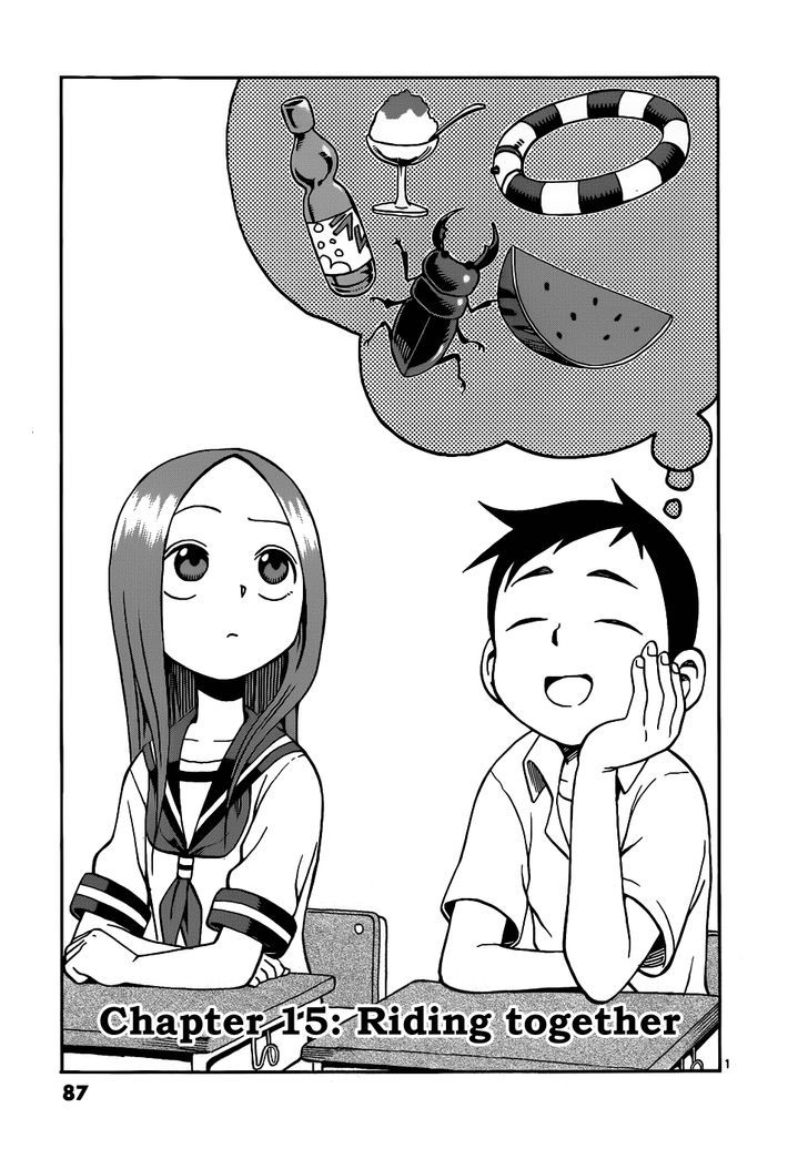 Karakai Jouzu No Takagi-San - Vol.2 Chapter 15 : Riding Together