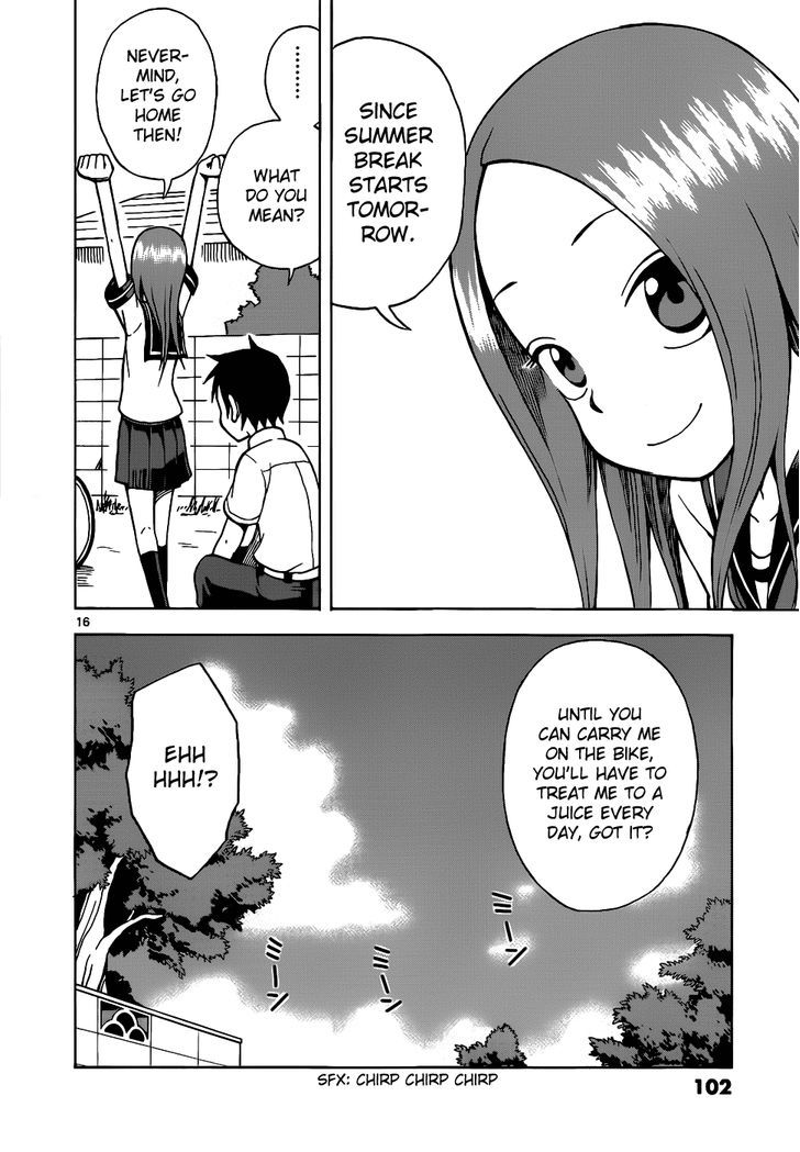 Karakai Jouzu No Takagi-San - Vol.2 Chapter 15 : Riding Together