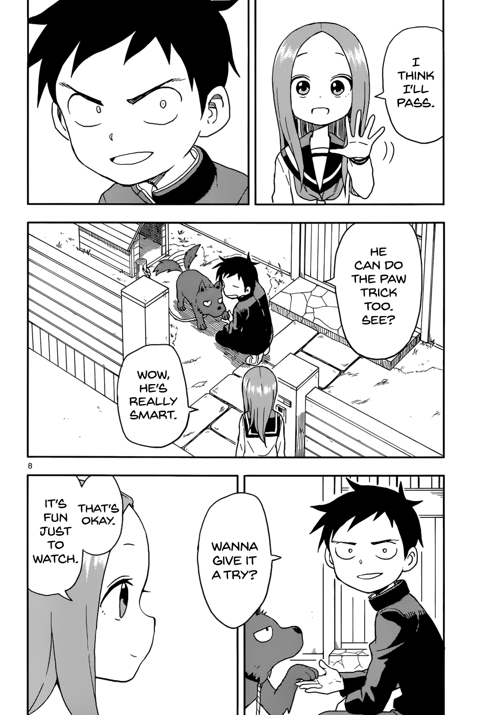 Karakai Jouzu No Takagi-San - Chapter 85: Dog