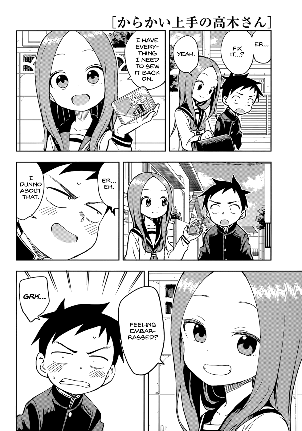 Karakai Jouzu No Takagi-San - Chapter 152: Button