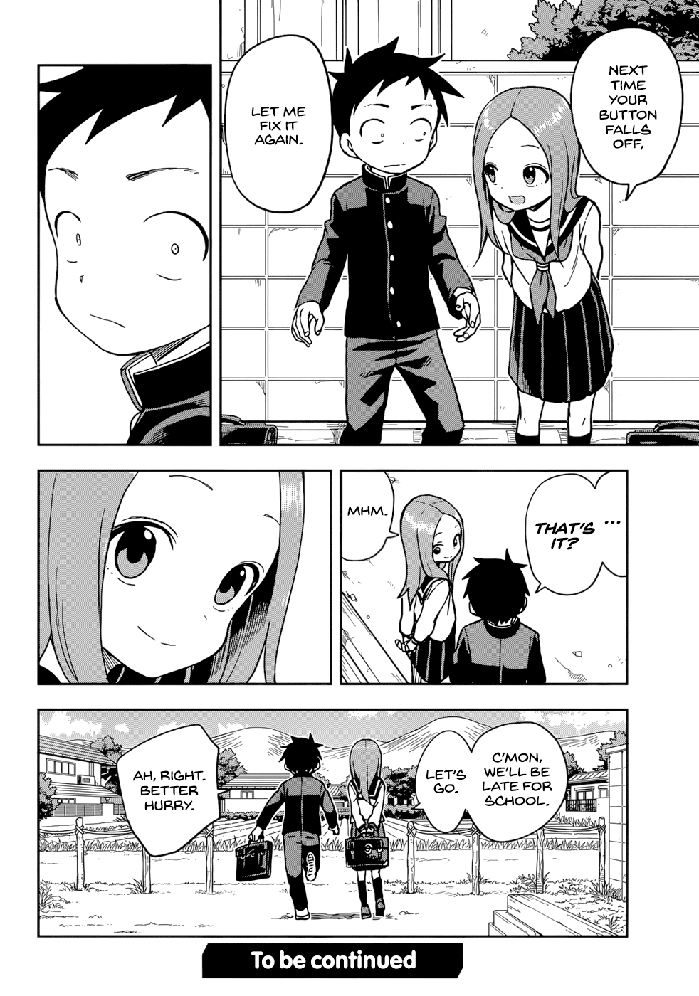 Karakai Jouzu No Takagi-San - Chapter 152: Button