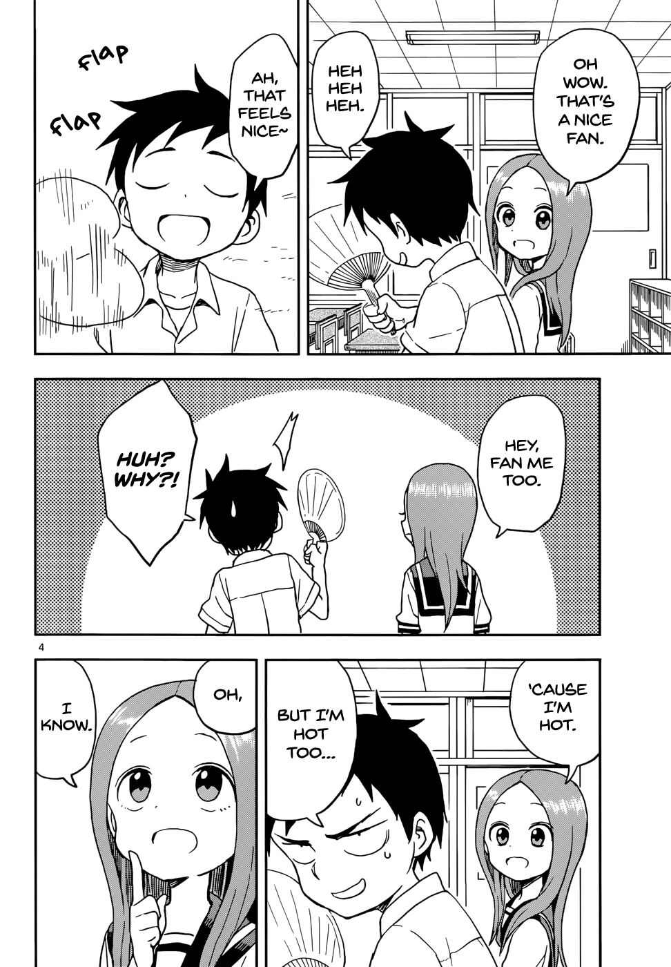 Karakai Jouzu No Takagi-San - Chapter 86: Fan