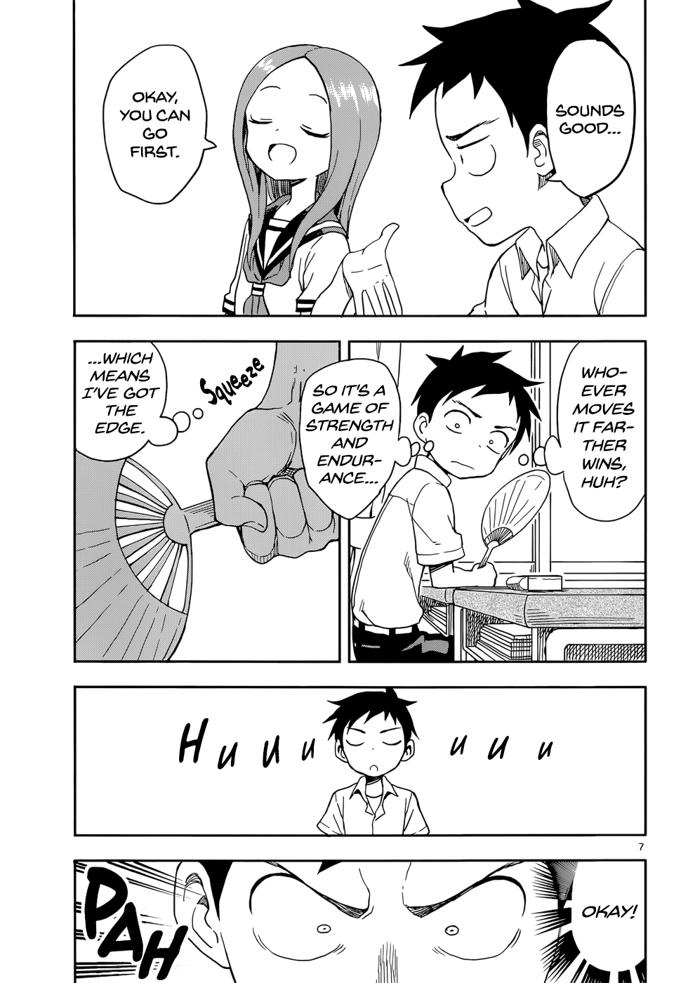 Karakai Jouzu No Takagi-San - Chapter 86: Fan