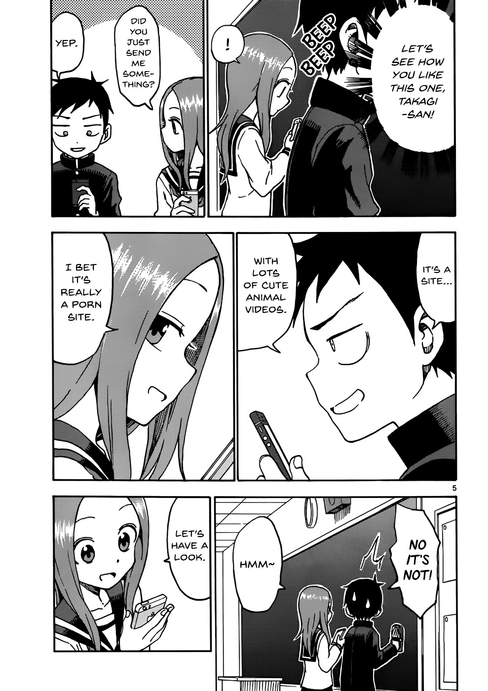 Karakai Jouzu No Takagi-San - Chapter 42 : Horror