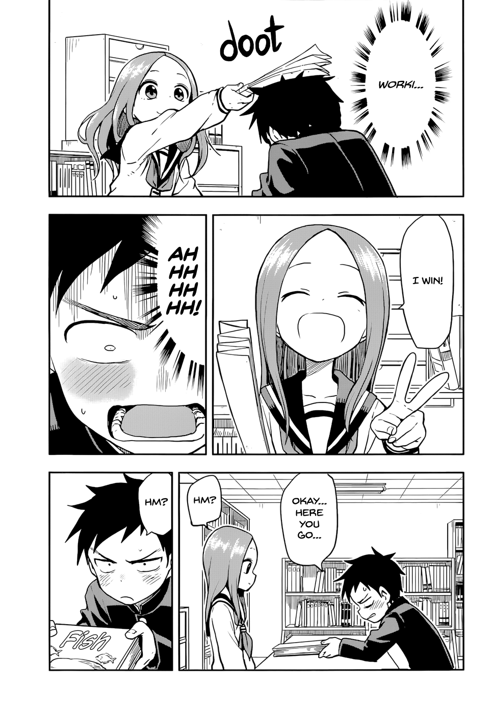 Karakai Jouzu No Takagi-San - Chapter 127: Reflexes