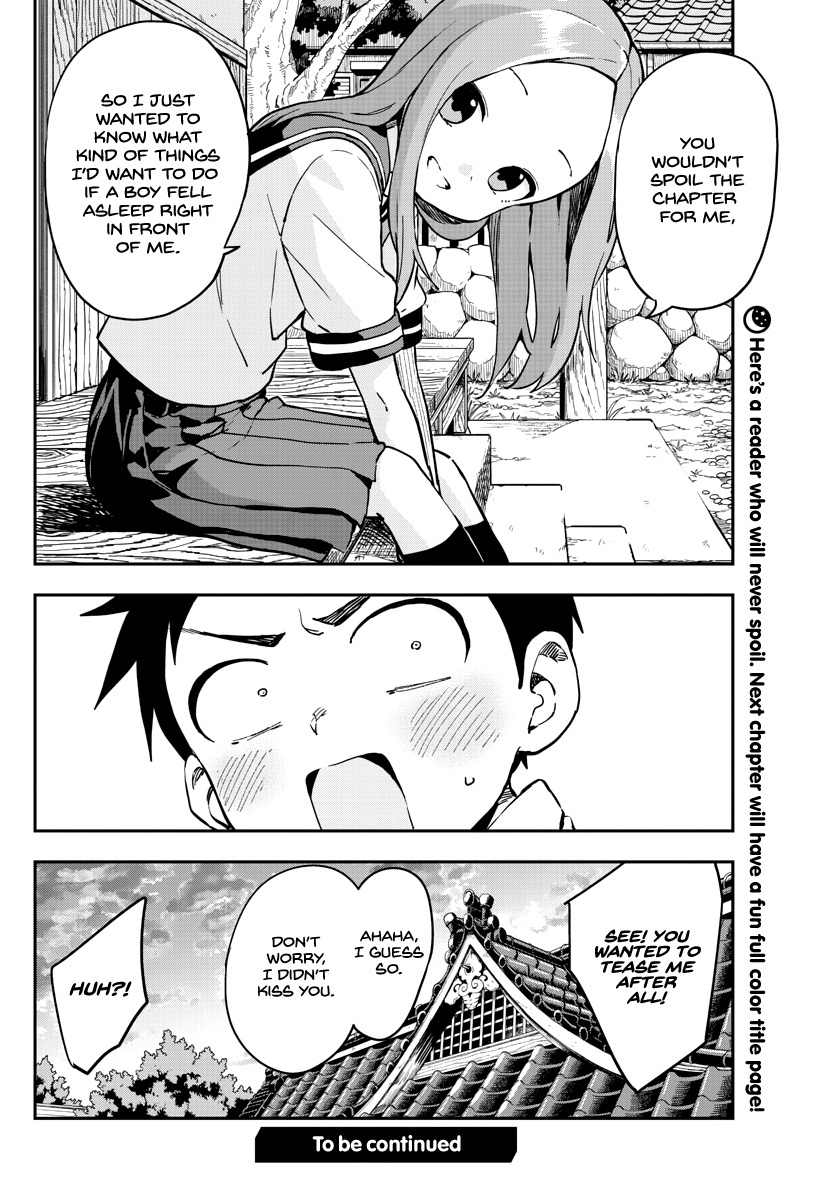 Karakai Jouzu No Takagi-San - Chapter 172: Staying Up Late