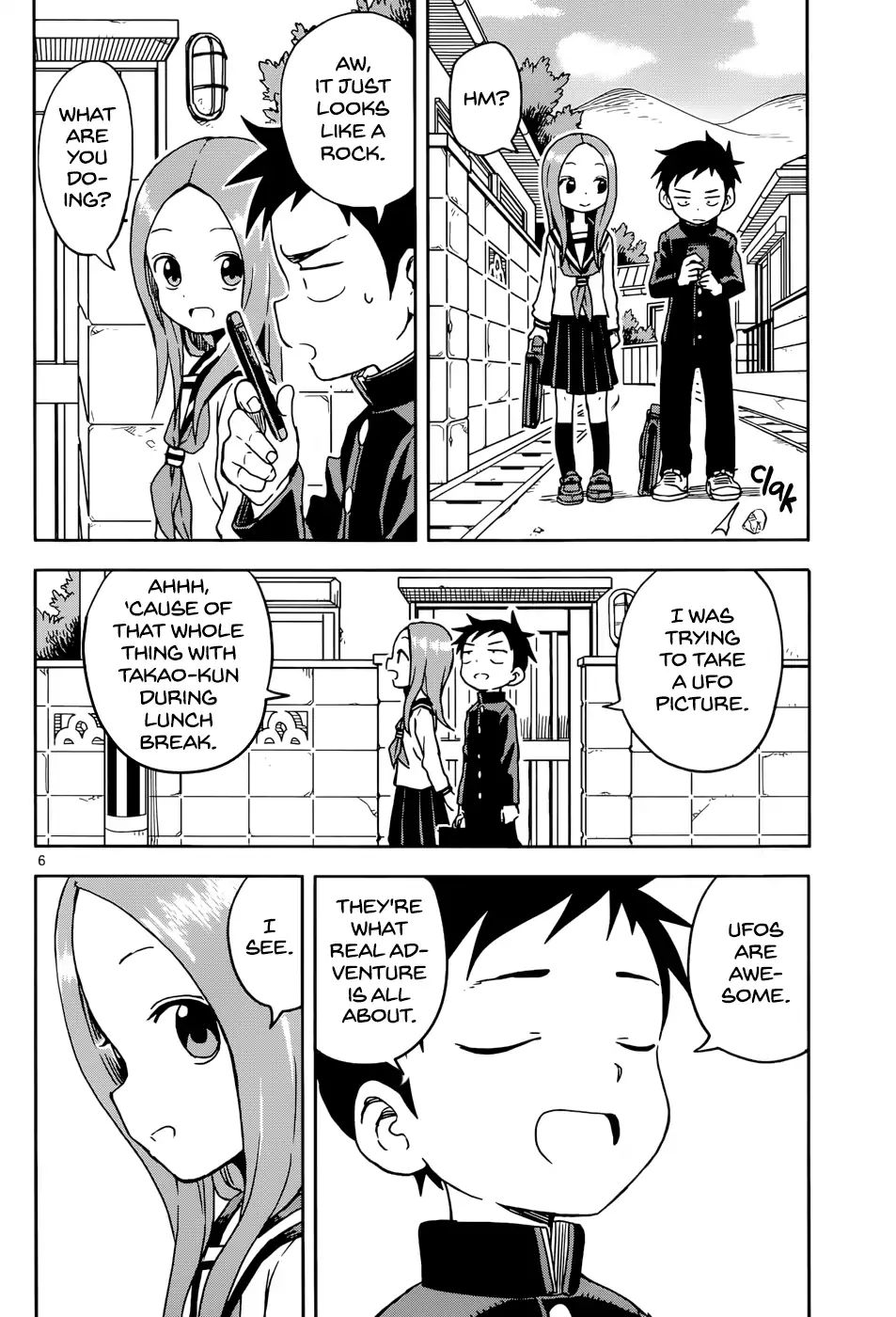 Karakai Jouzu No Takagi-San - Chapter 98: Ufo