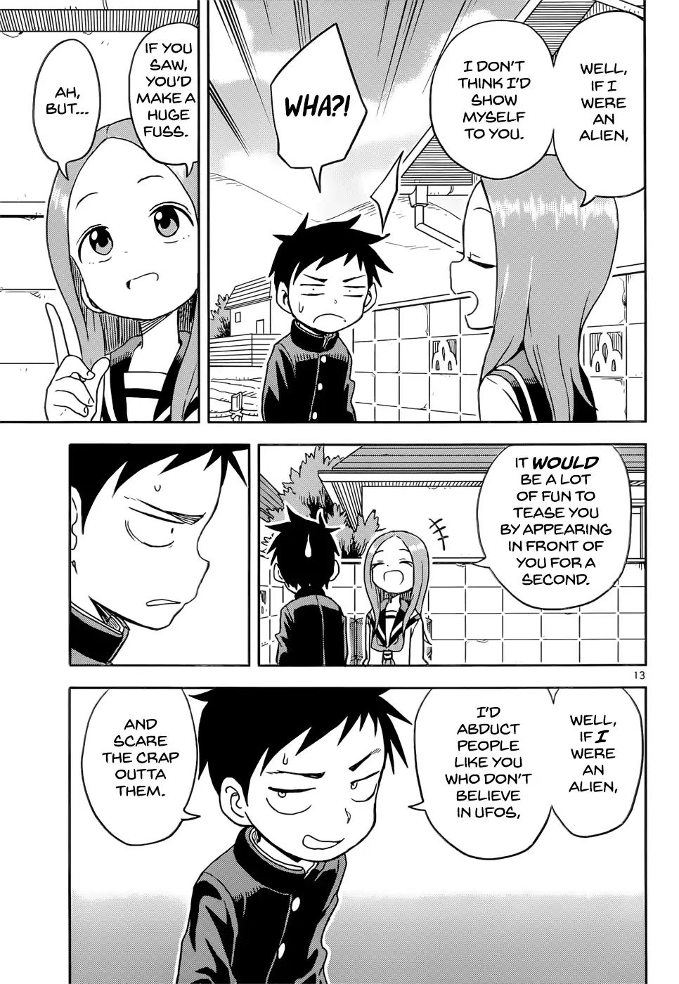 Karakai Jouzu No Takagi-San - Chapter 98: Ufo