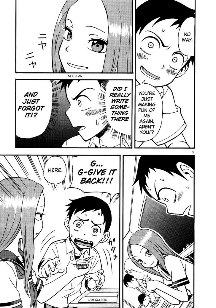 Karakai Jouzu No Takagi-San - Vol.1 Chapter 1 : Eraser