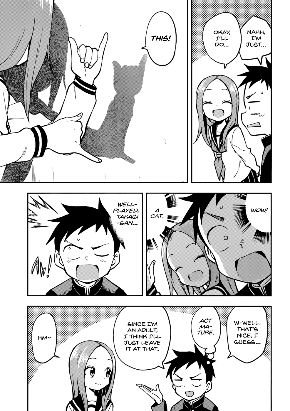 Karakai Jouzu No Takagi-San - Chapter 157: Playing With Shadows