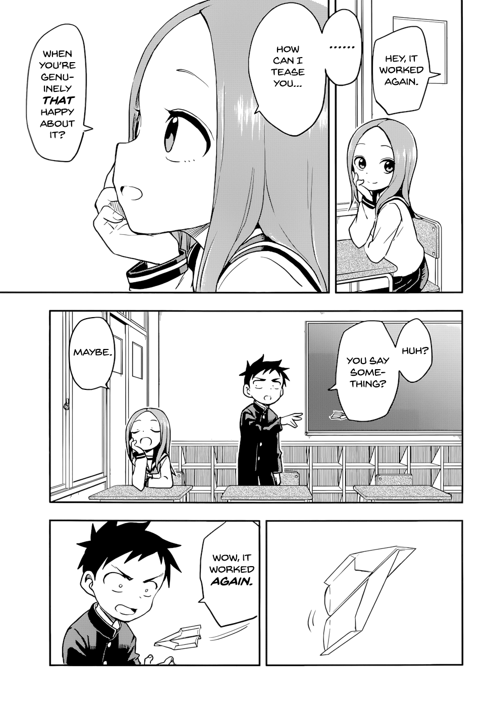 Karakai Jouzu No Takagi-San - Chapter 130: Paper Airplane