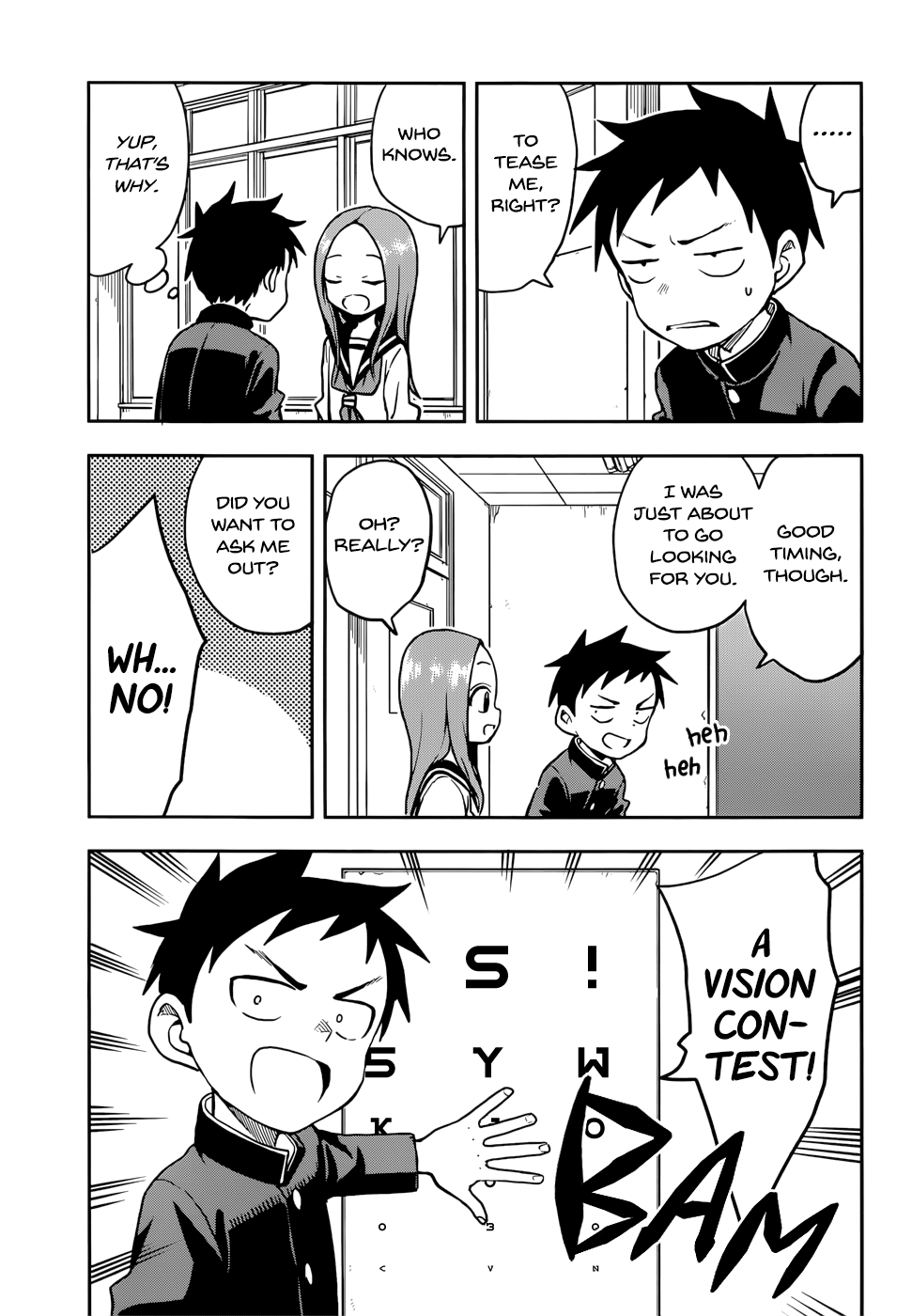 Karakai Jouzu No Takagi-San - Chapter 128: Vision Contest