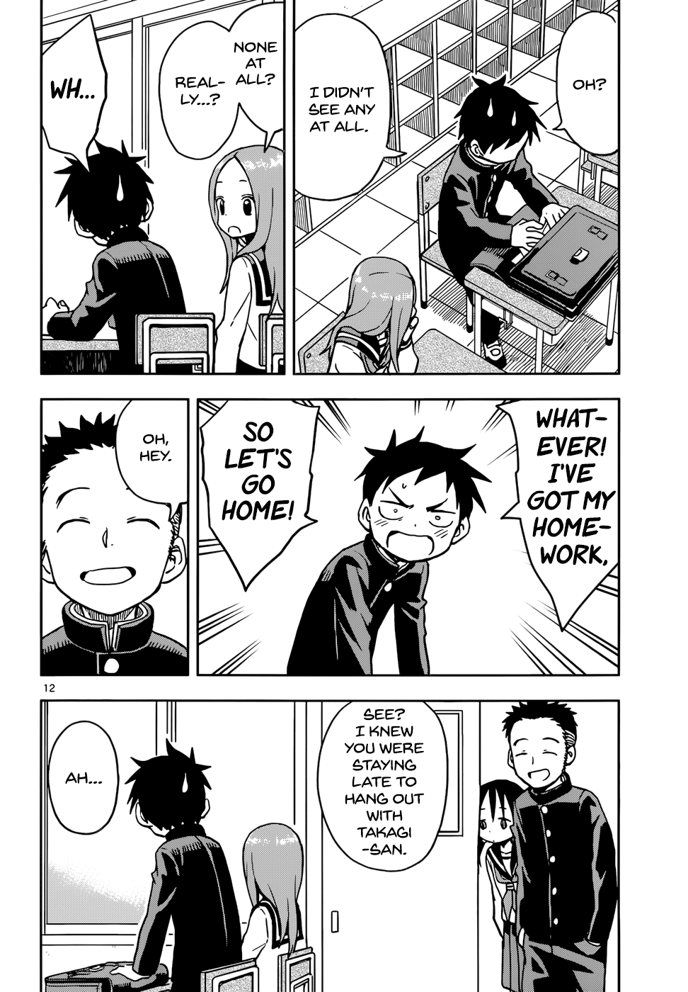 Karakai Jouzu No Takagi-San - Chapter 101: Forgotten Homework