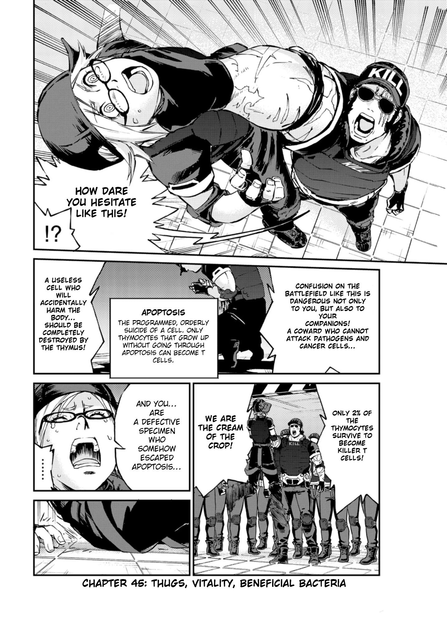 Hataraku Saibou Black - Chapter 45: Thugs, Vitality, Beneficial Bacteria