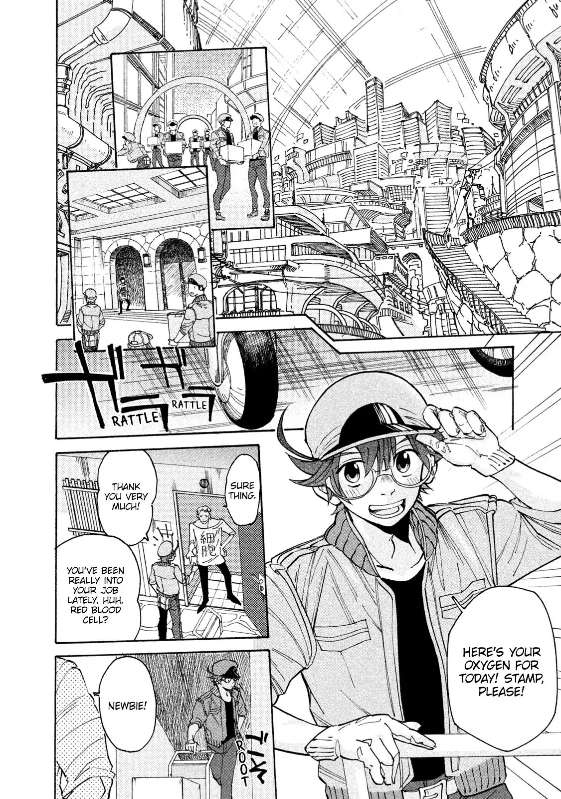 Hataraku Saibou Black - Chapter 5: Overwork, Confusion, Hair Loss