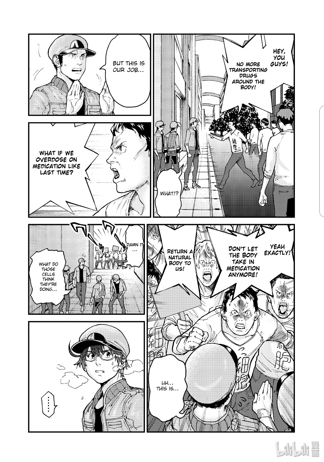 Hataraku Saibou Black - Vol.6 Chapter 35: Drugs, Quitting Smoking, Fear