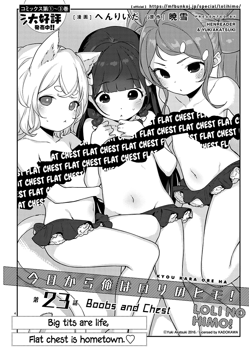 Kyou Kara Ore Wa Loli No Himo! - Chapter 23: Boobs And Chest