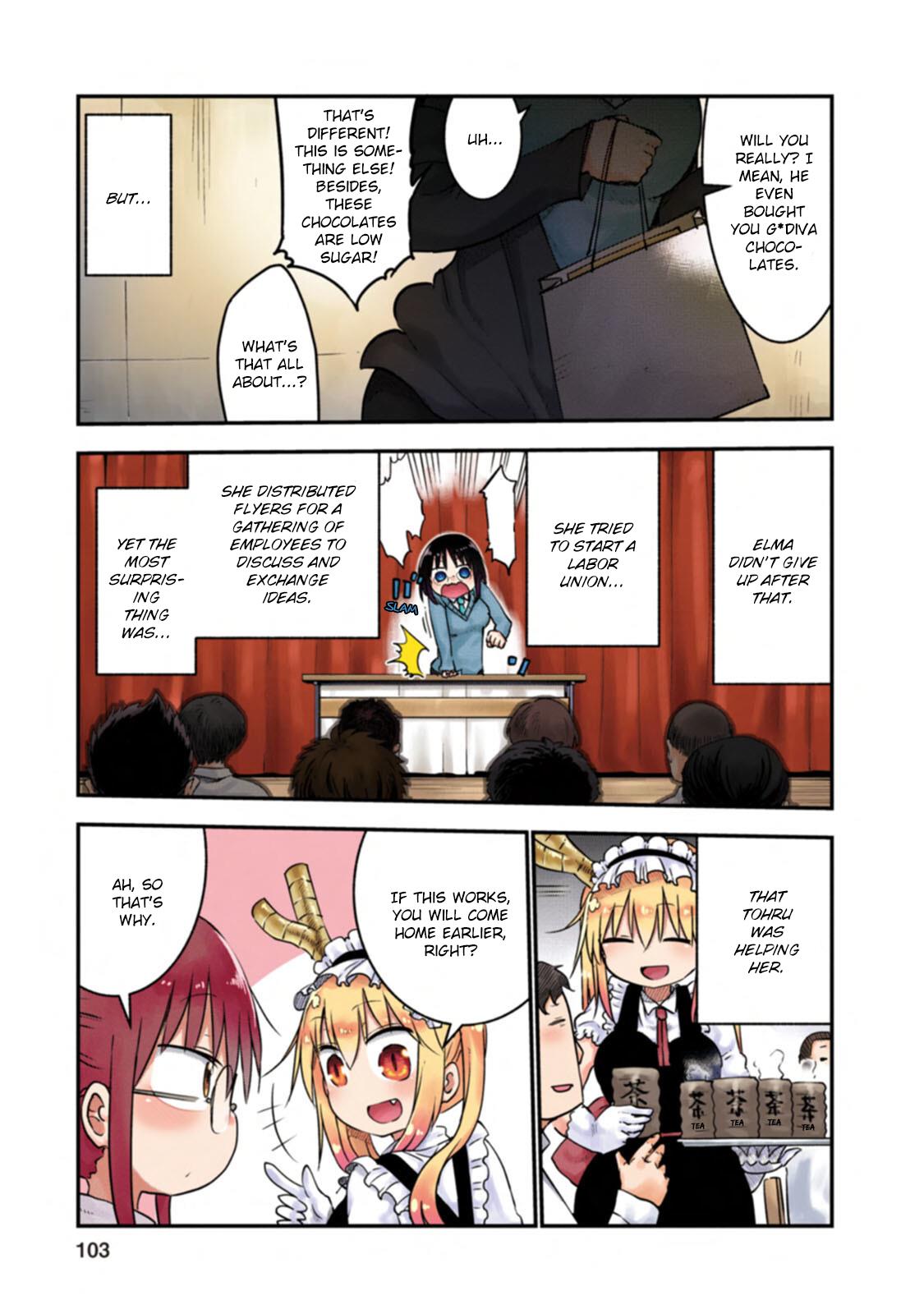 Kobayashi-San Chi No Maid Dragon Full Color Comic - Vol.1 Chapter 7: Elma And The Freedom Reform