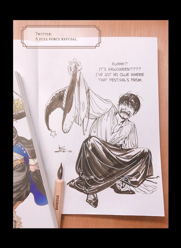 Tongari Boushi no Atelier - Chapter 41.9: special bonus mini art bat.