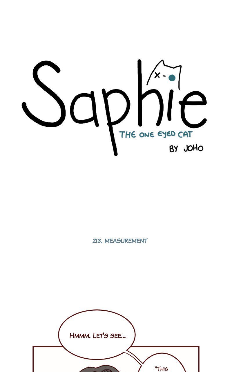 Saphie: The One-Eyed Cat - Chapter 213 : Measurement