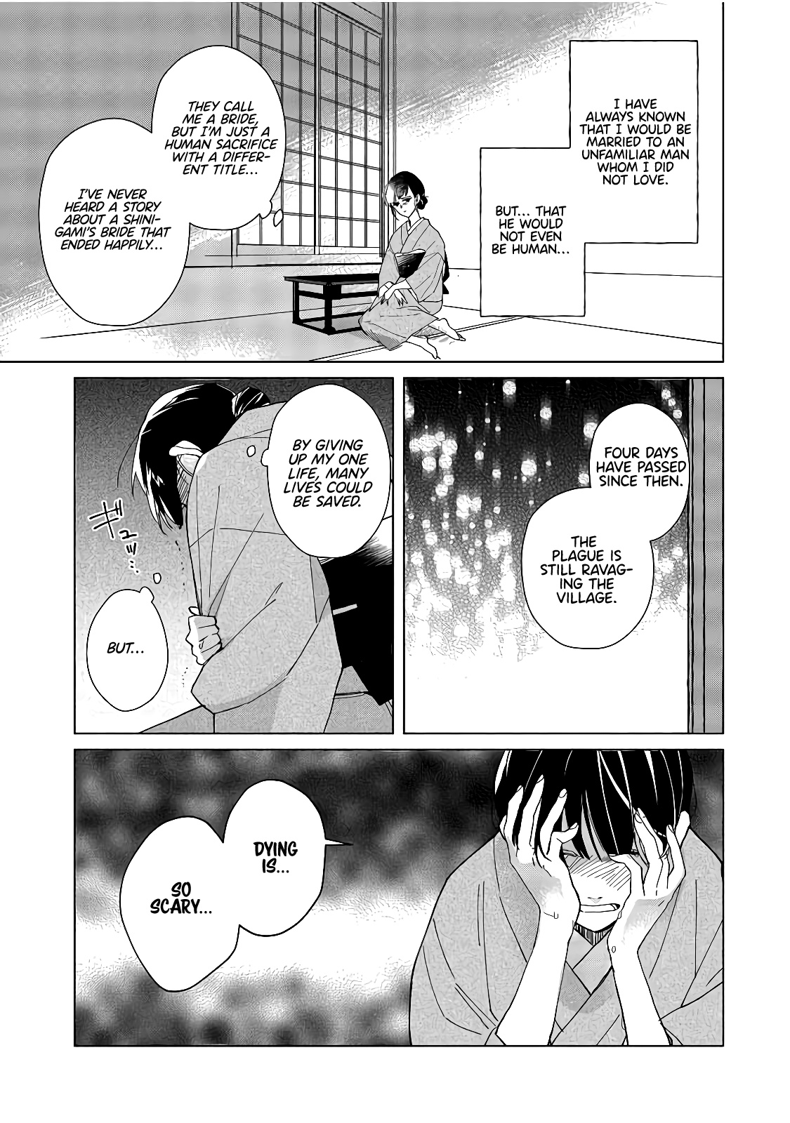 Shinigami No Hatsukoi ~Botsuraku Kazoku No Reijou Wa Ai Wo Shiranai Shinigami Ni Totsugu~ - Chapter 1