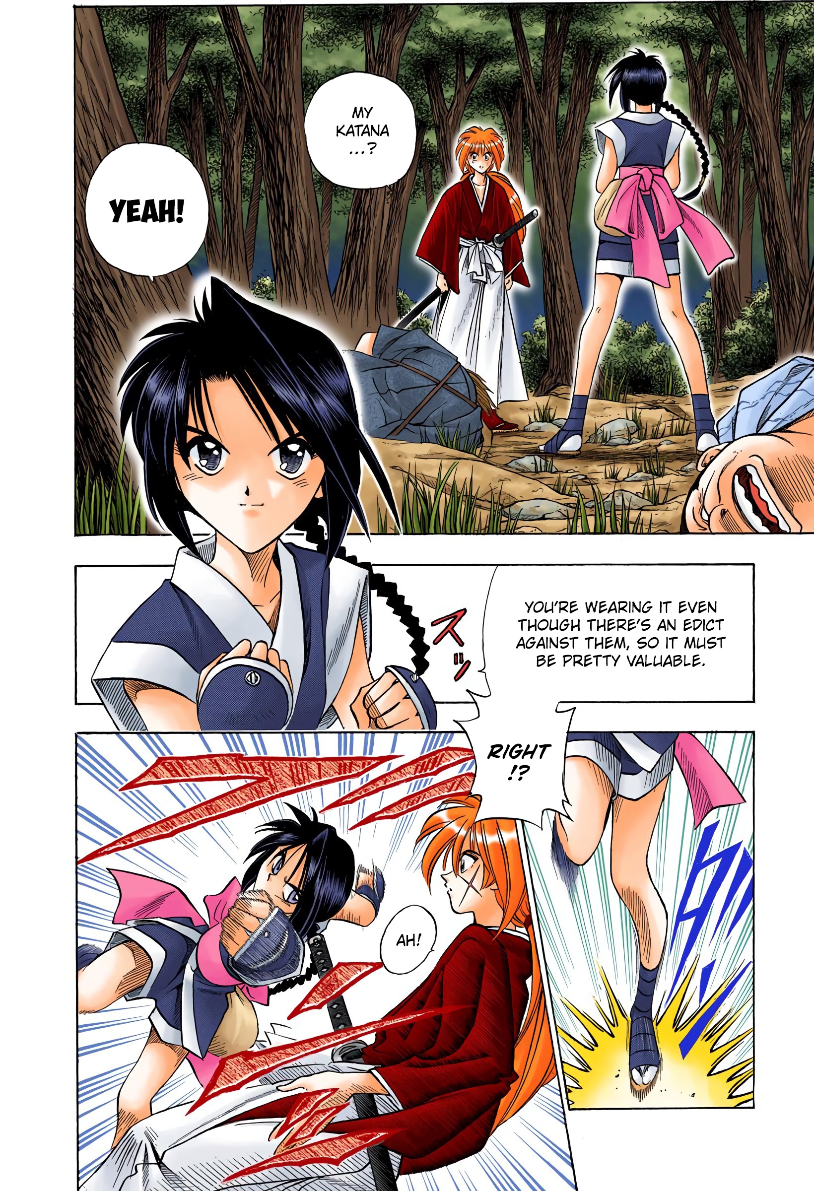 Rurouni Kenshin: Meiji Kenkaku Romantan - Digital Colored Comics - Vol.8 Chapter 63: Makimachi Misao