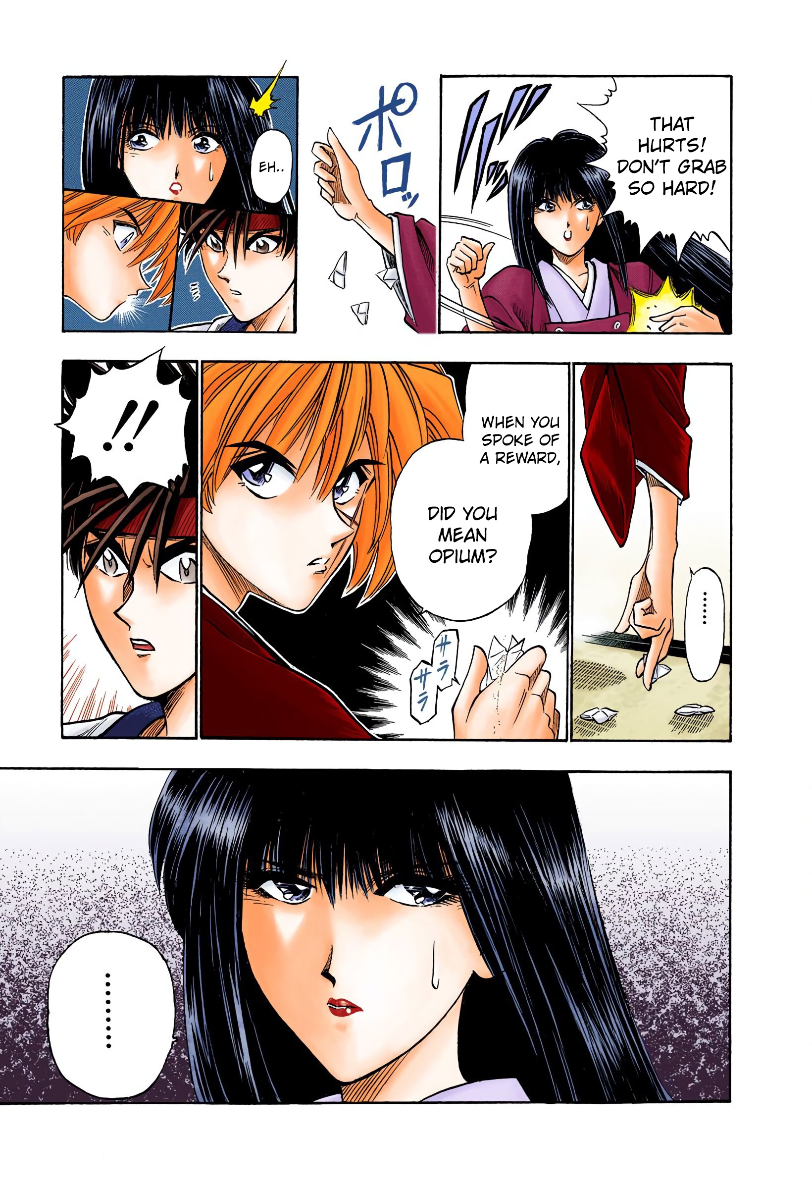 Rurouni Kenshin: Meiji Kenkaku Romantan - Digital Colored Comics - Vol.2 Chapter 15: A Runaway Beauty