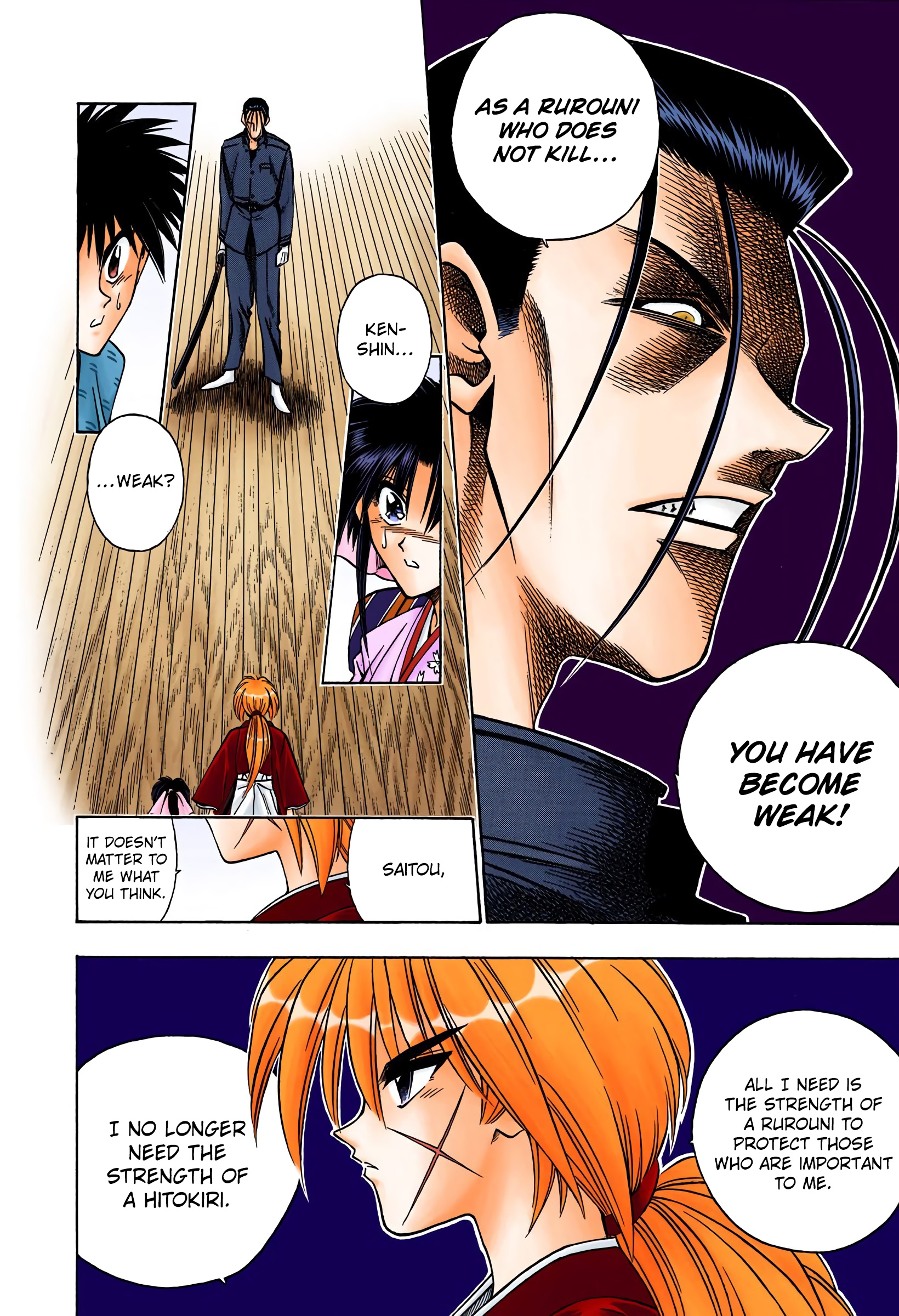 Rurouni Kenshin: Meiji Kenkaku Romantan - Digital Colored Comics - Vol.7 Chapter 52: The Wolf Bares Its Fangs