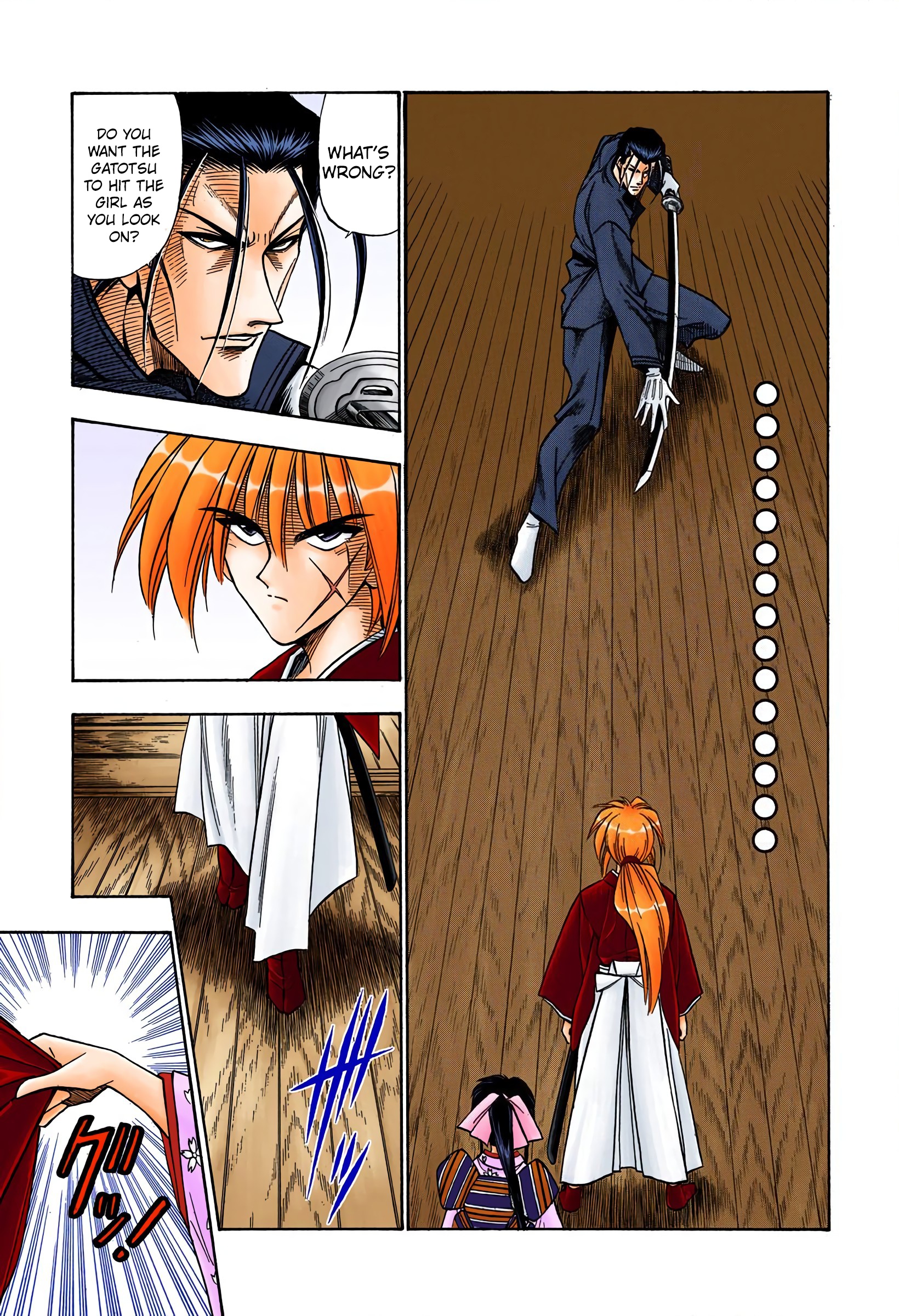 Rurouni Kenshin: Meiji Kenkaku Romantan - Digital Colored Comics - Vol.7 Chapter 52: The Wolf Bares Its Fangs