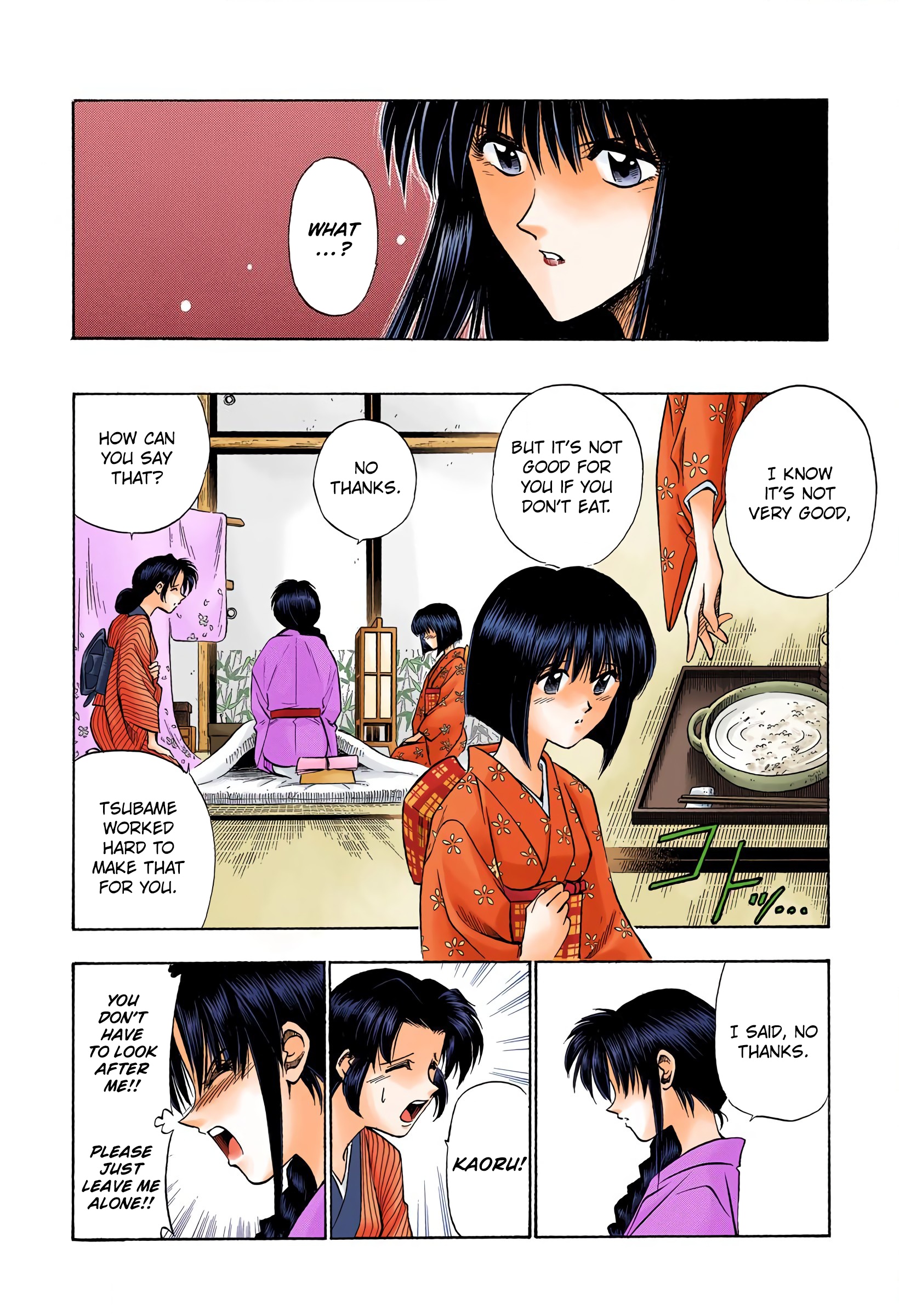 Rurouni Kenshin: Meiji Kenkaku Romantan - Digital Colored Comics - Vol.8 Chapter 60: Megumi's Fellings, Kaoru's Feelings