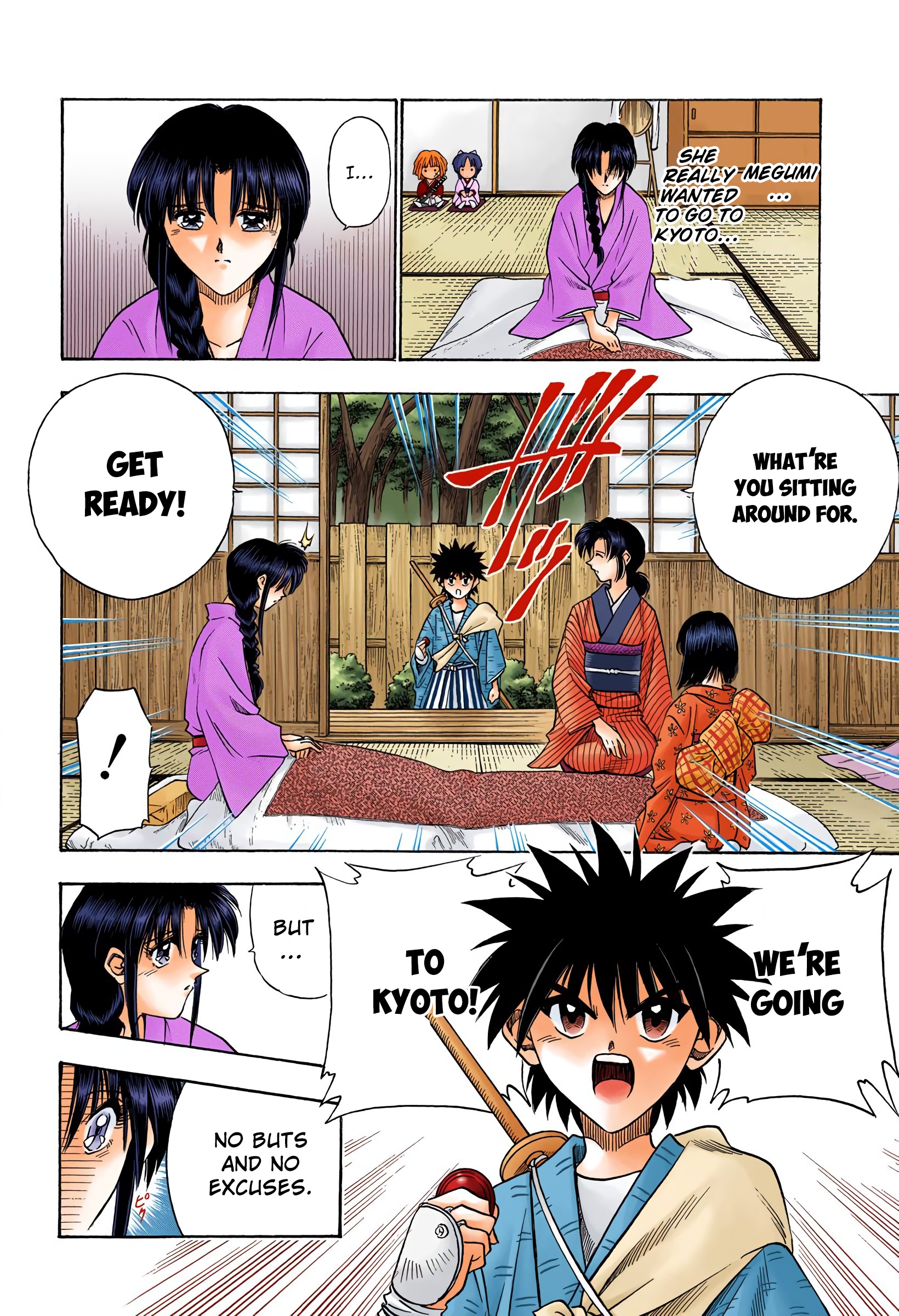 Rurouni Kenshin: Meiji Kenkaku Romantan - Digital Colored Comics - Vol.8 Chapter 60: Megumi's Fellings, Kaoru's Feelings