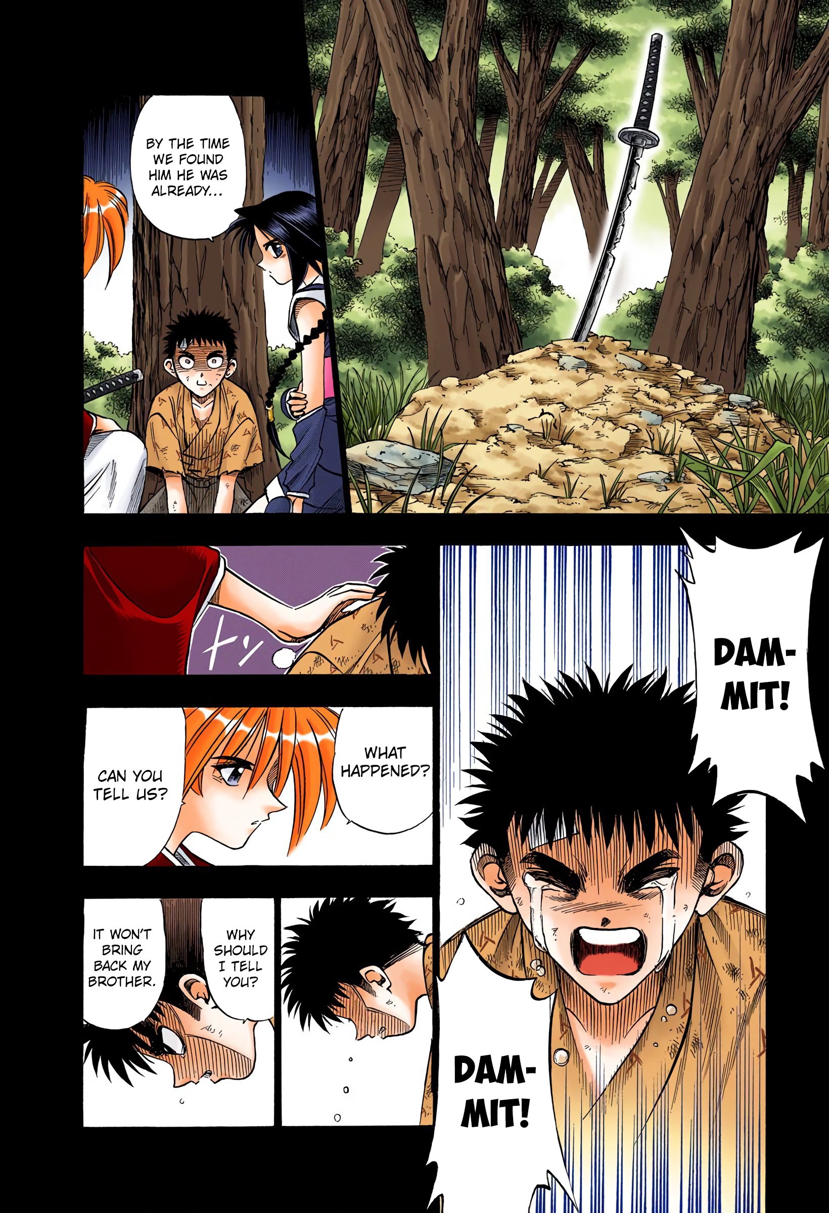 Rurouni Kenshin: Meiji Kenkaku Romantan - Digital Colored Comics - Vol.8 Chapter 66: An Abandoned Village