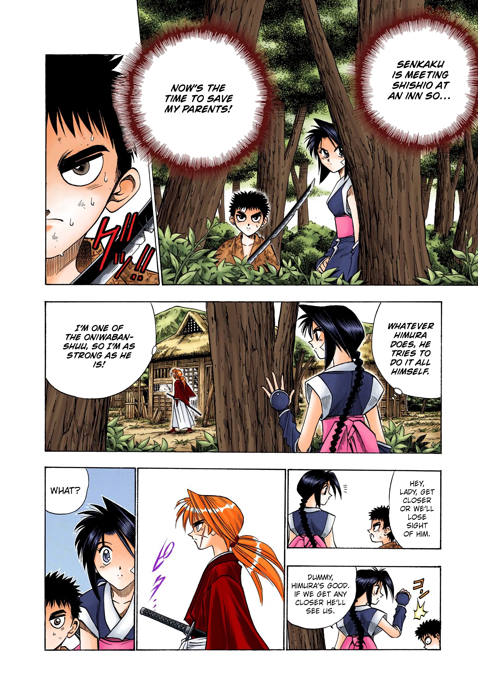 Rurouni Kenshin: Meiji Kenkaku Romantan - Digital Colored Comics - Vol.8 Chapter 66: An Abandoned Village