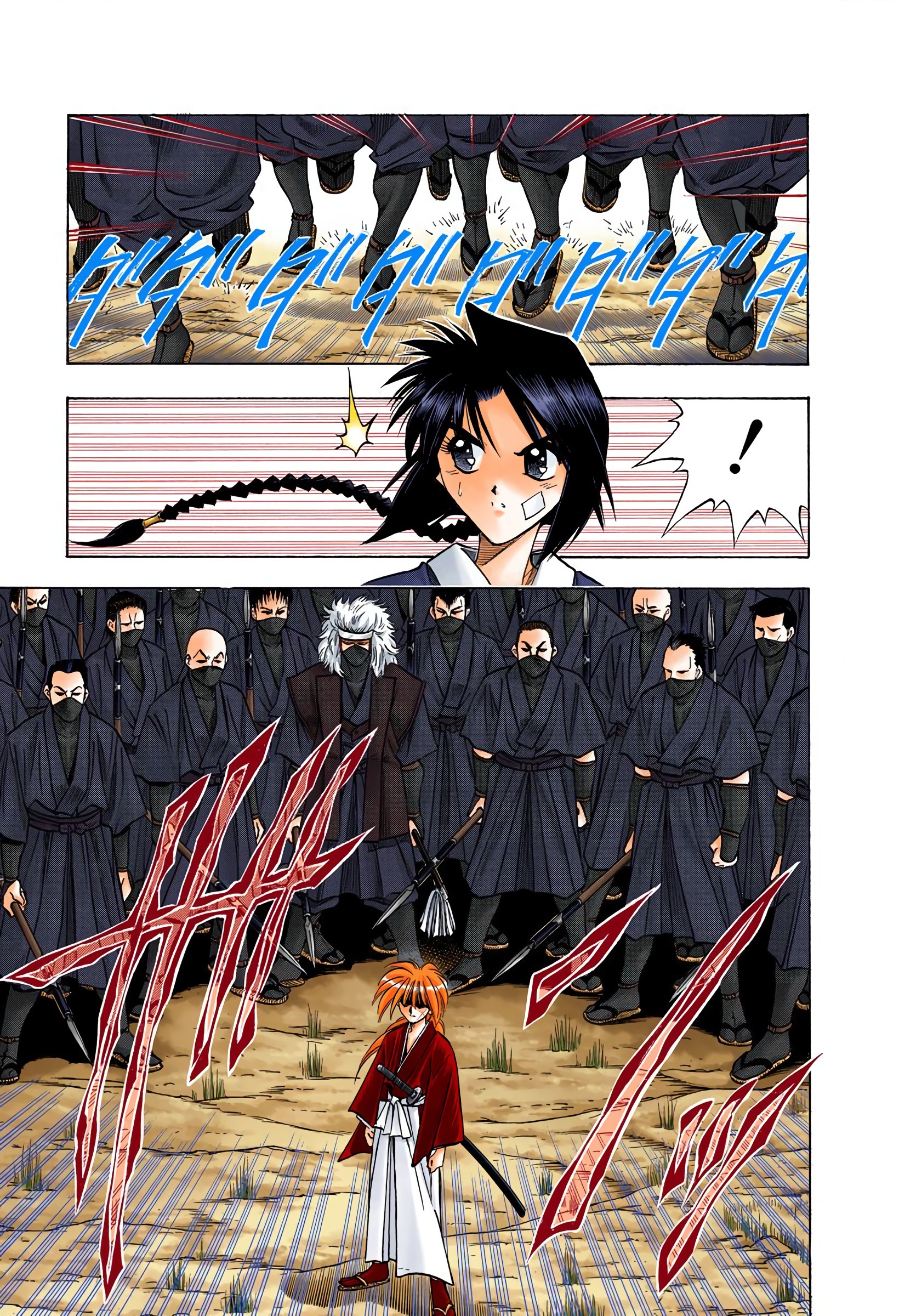 Rurouni Kenshin: Meiji Kenkaku Romantan - Digital Colored Comics - Vol.8 Chapter 66: An Abandoned Village