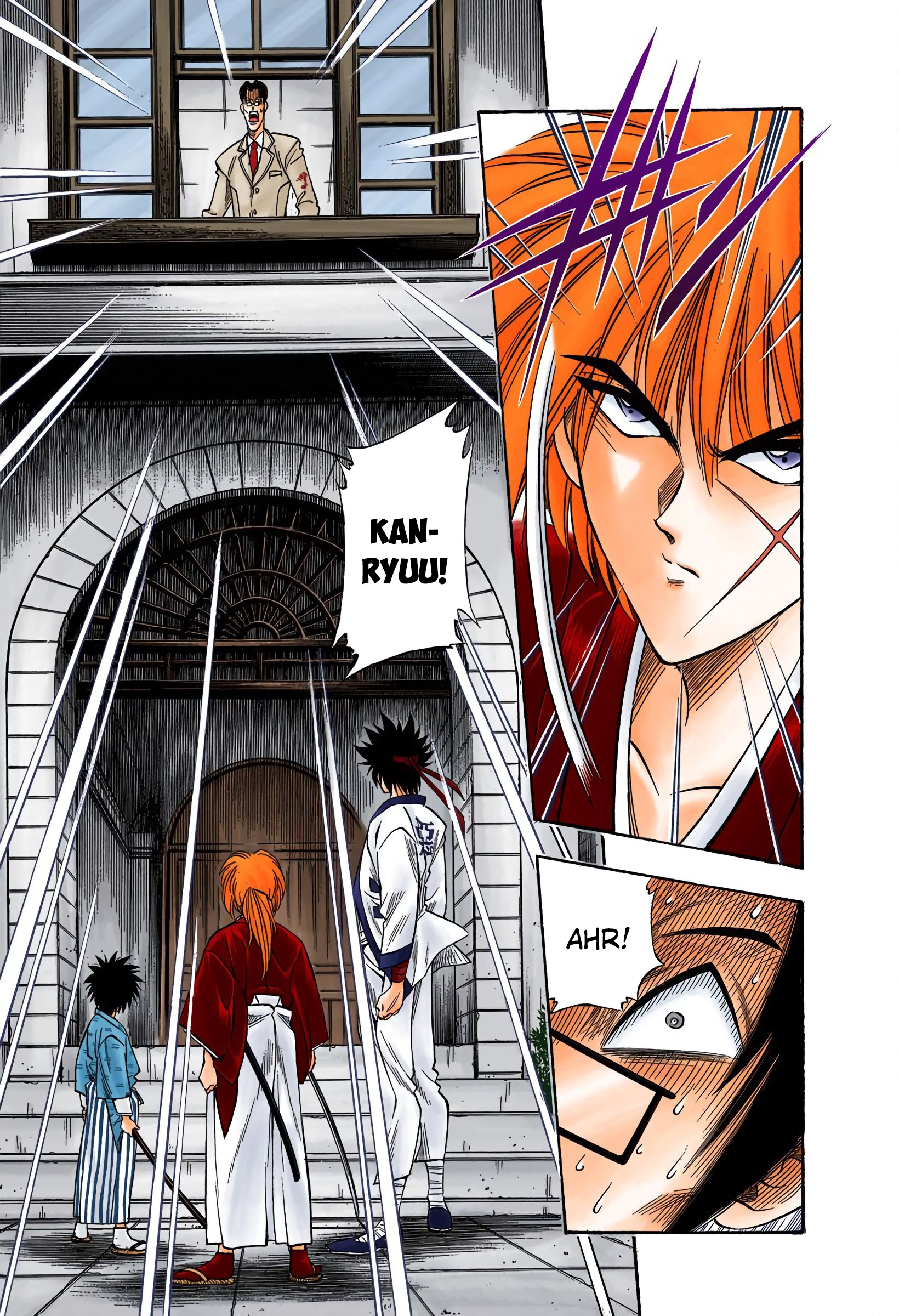 Rurouni Kenshin: Meiji Kenkaku Romantan - Digital Colored Comics - Vol.3 Chapter 22: Assault On Kanryuu's Estate