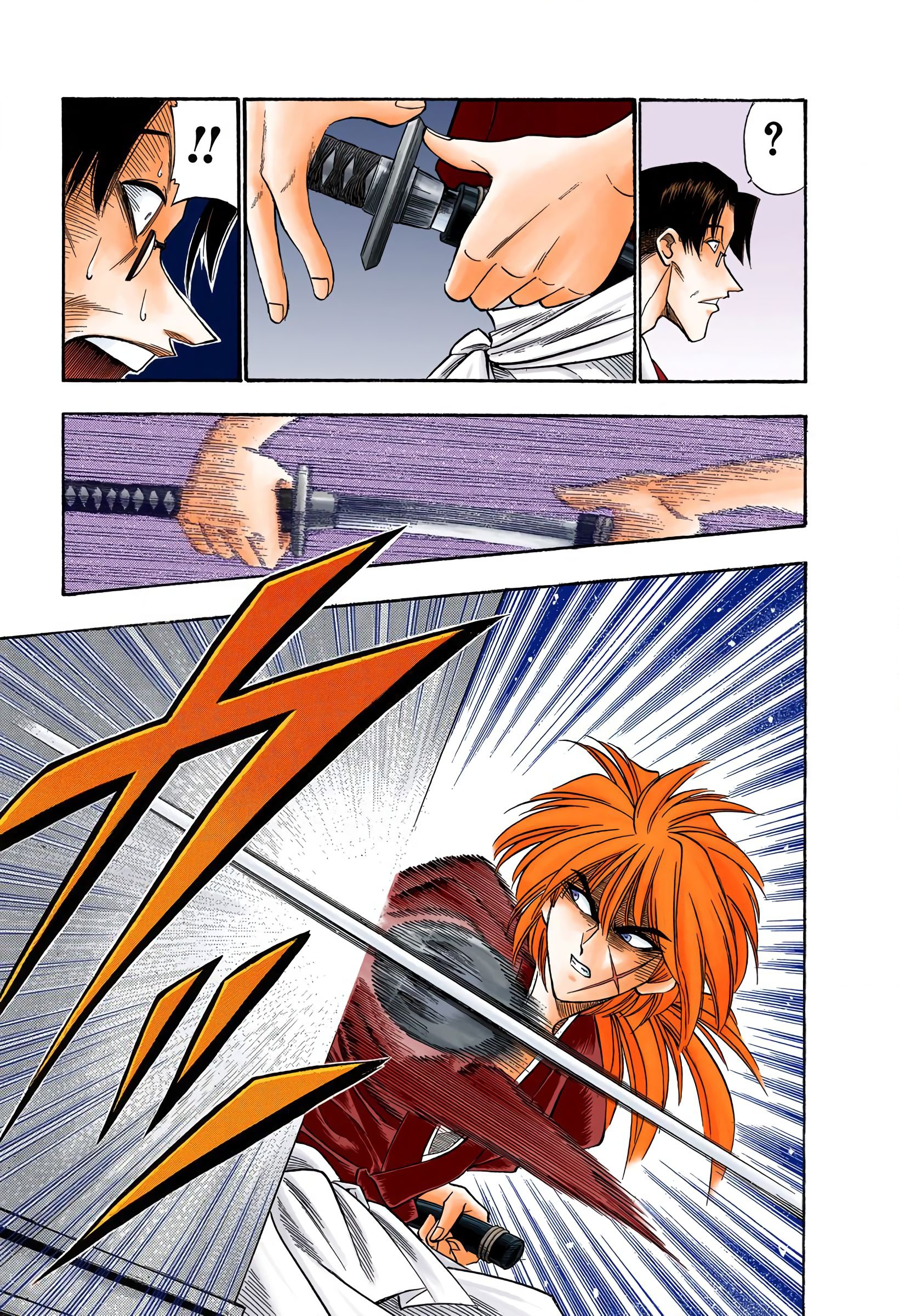 Rurouni Kenshin: Meiji Kenkaku Romantan - Digital Colored Comics - Vol.3 Chapter 22: Assault On Kanryuu's Estate