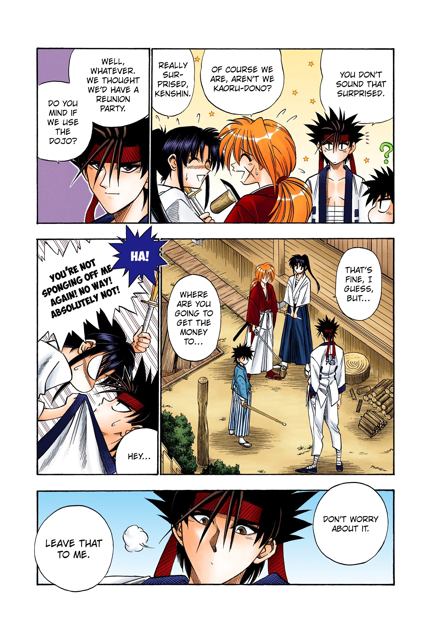 Rurouni Kenshin: Meiji Kenkaku Romantan - Digital Colored Comics - Vol.6 Chapter 46: Extra Story Sanosuke And Nishiki-E (The Middle)