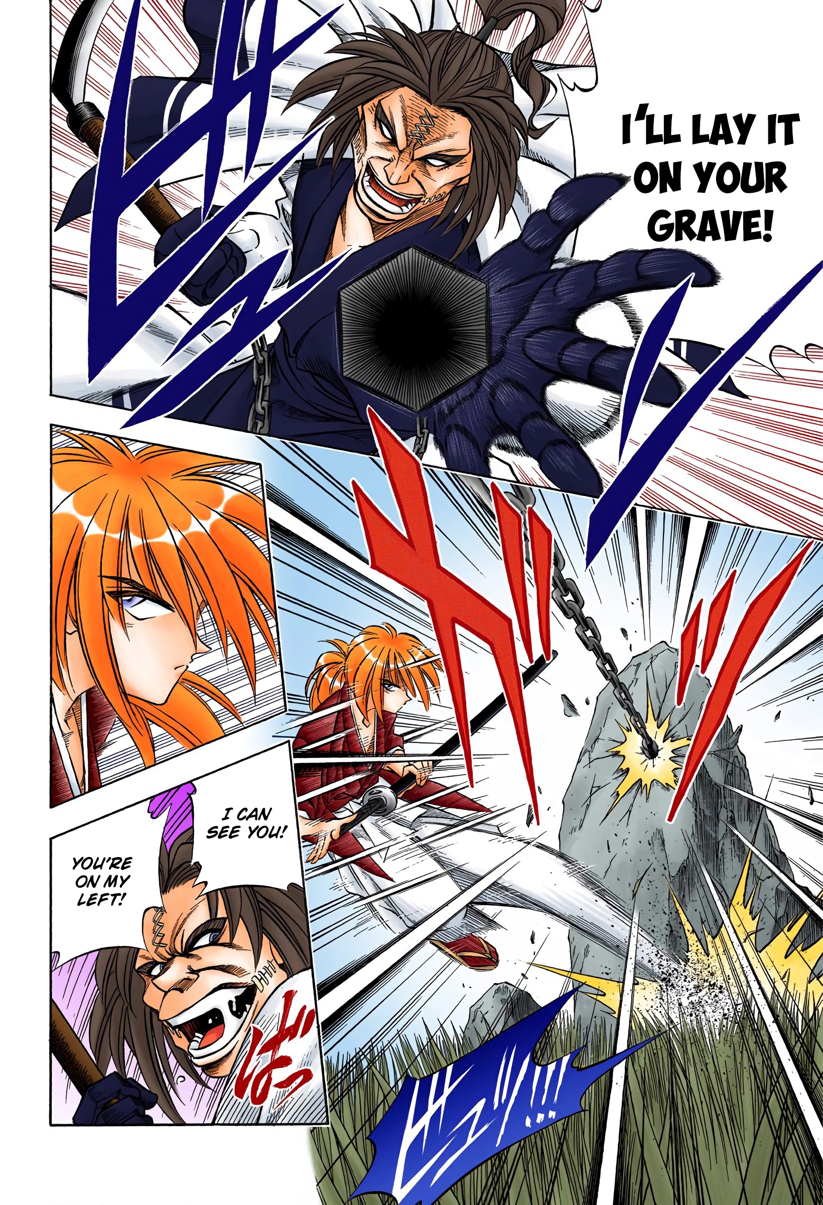 Rurouni Kenshin: Meiji Kenkaku Romantan - Digital Colored Comics - Vol.7 Chapter 51: Confrontation