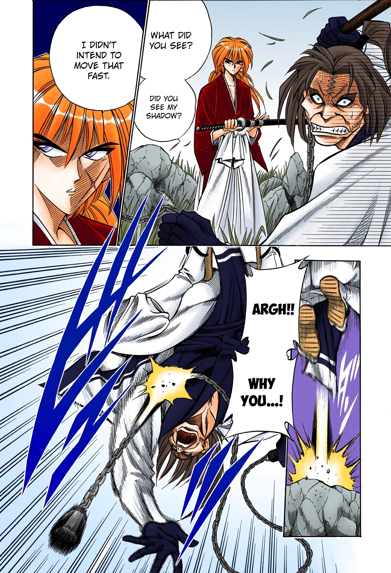 Rurouni Kenshin: Meiji Kenkaku Romantan - Digital Colored Comics - Vol.7 Chapter 51: Confrontation