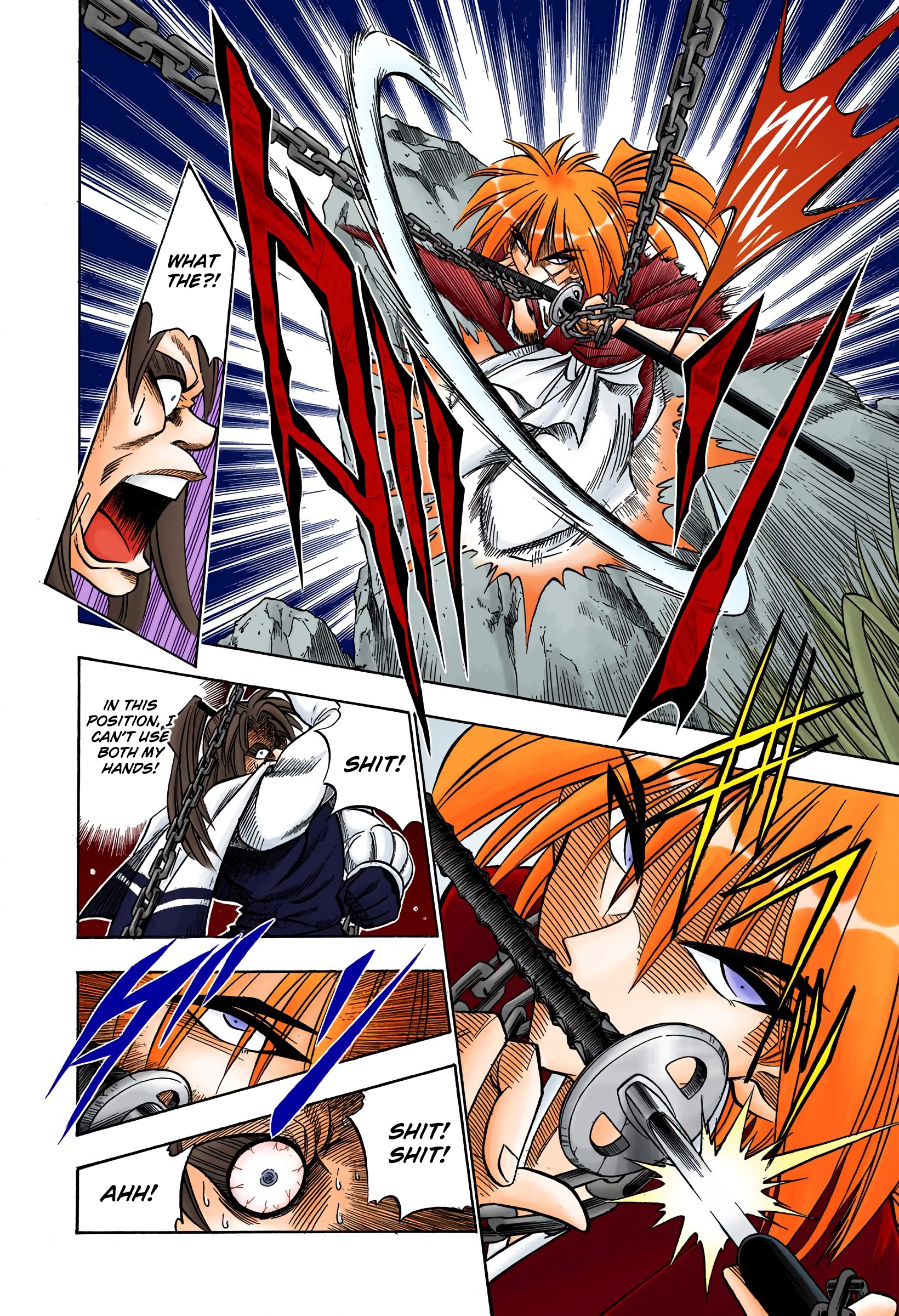 Rurouni Kenshin: Meiji Kenkaku Romantan - Digital Colored Comics - Vol.7 Chapter 51: Confrontation