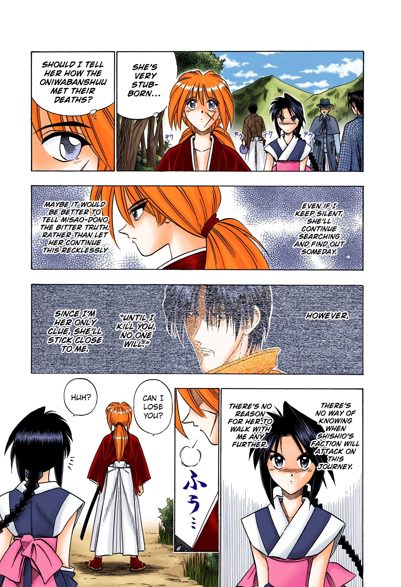 Rurouni Kenshin: Meiji Kenkaku Romantan - Digital Colored Comics - Vol.8 Chapter 64: Playing Tag