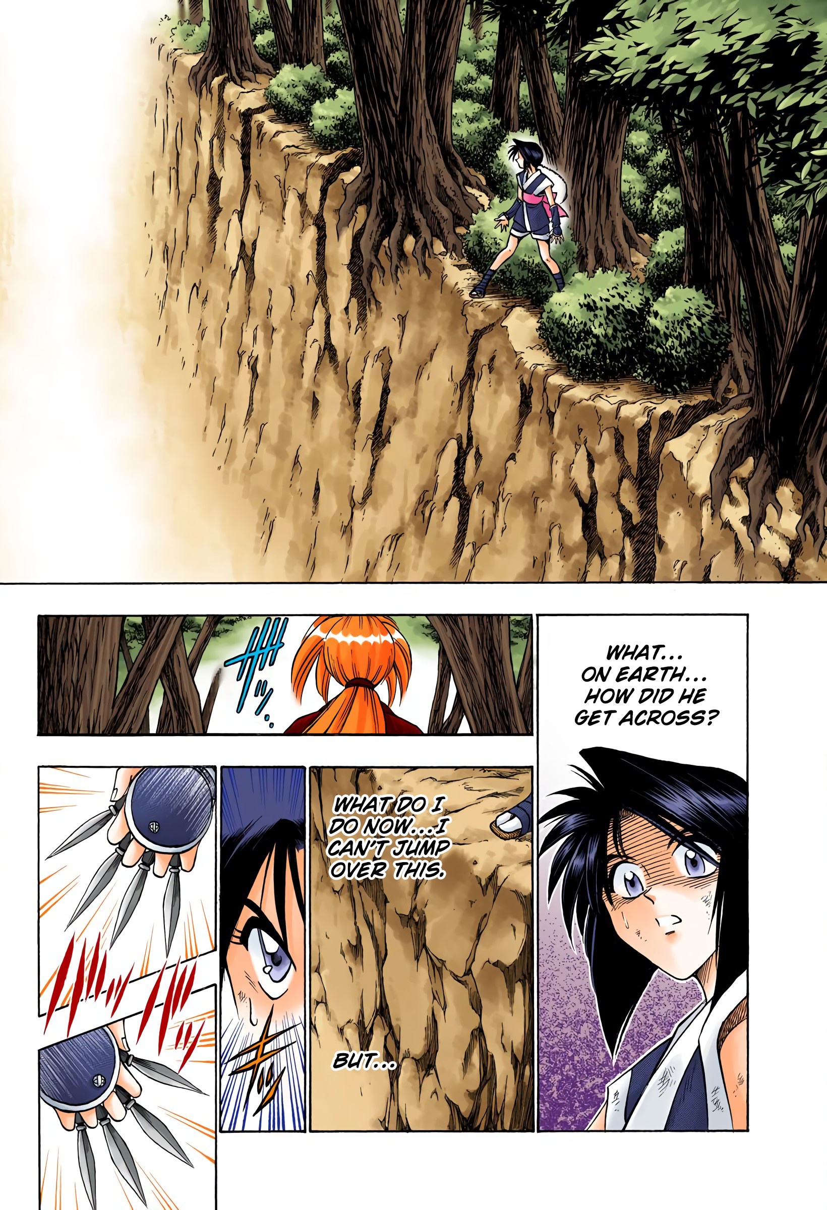 Rurouni Kenshin: Meiji Kenkaku Romantan - Digital Colored Comics - Vol.8 Chapter 64: Playing Tag