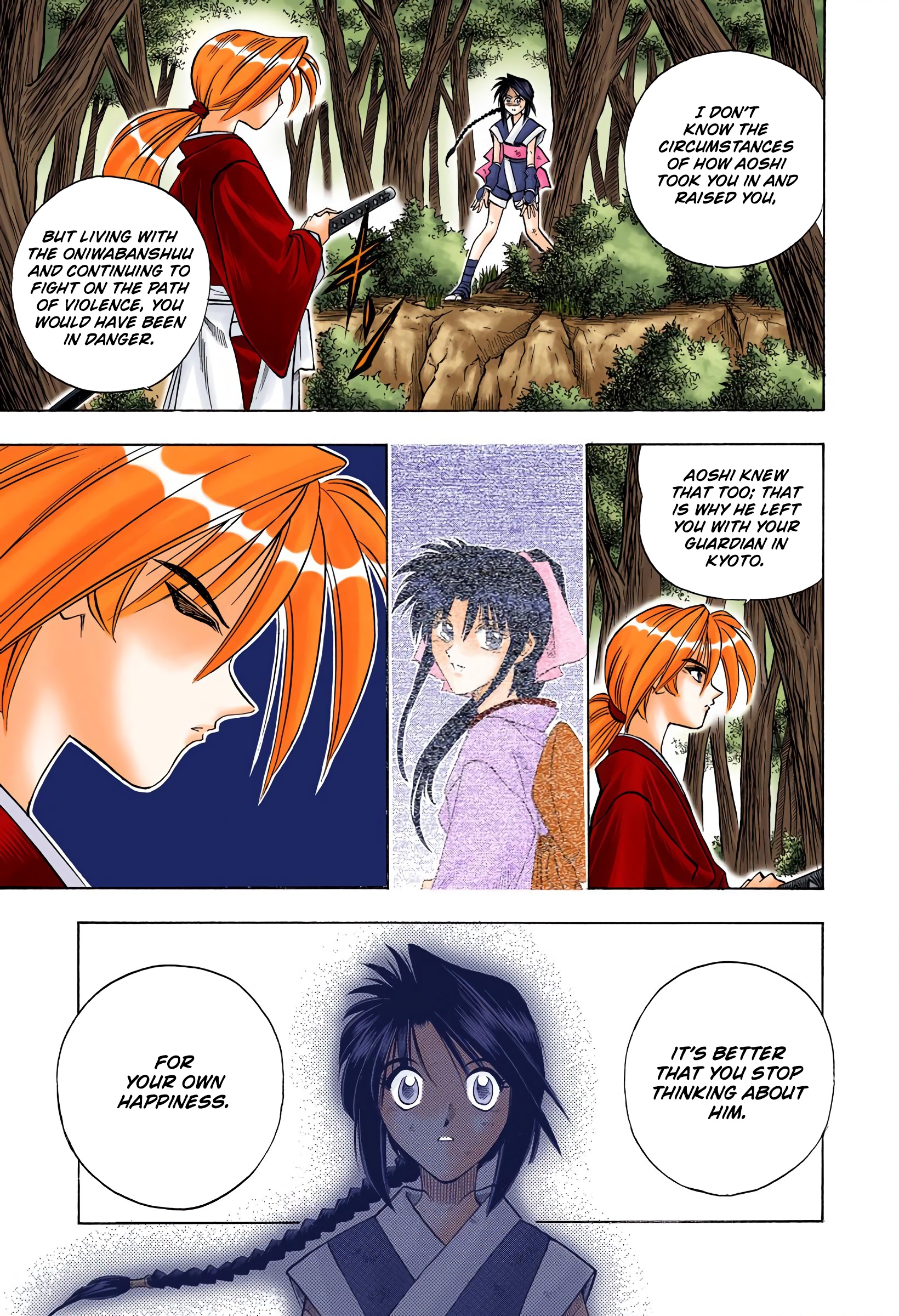 Rurouni Kenshin: Meiji Kenkaku Romantan - Digital Colored Comics - Vol.8 Chapter 64: Playing Tag