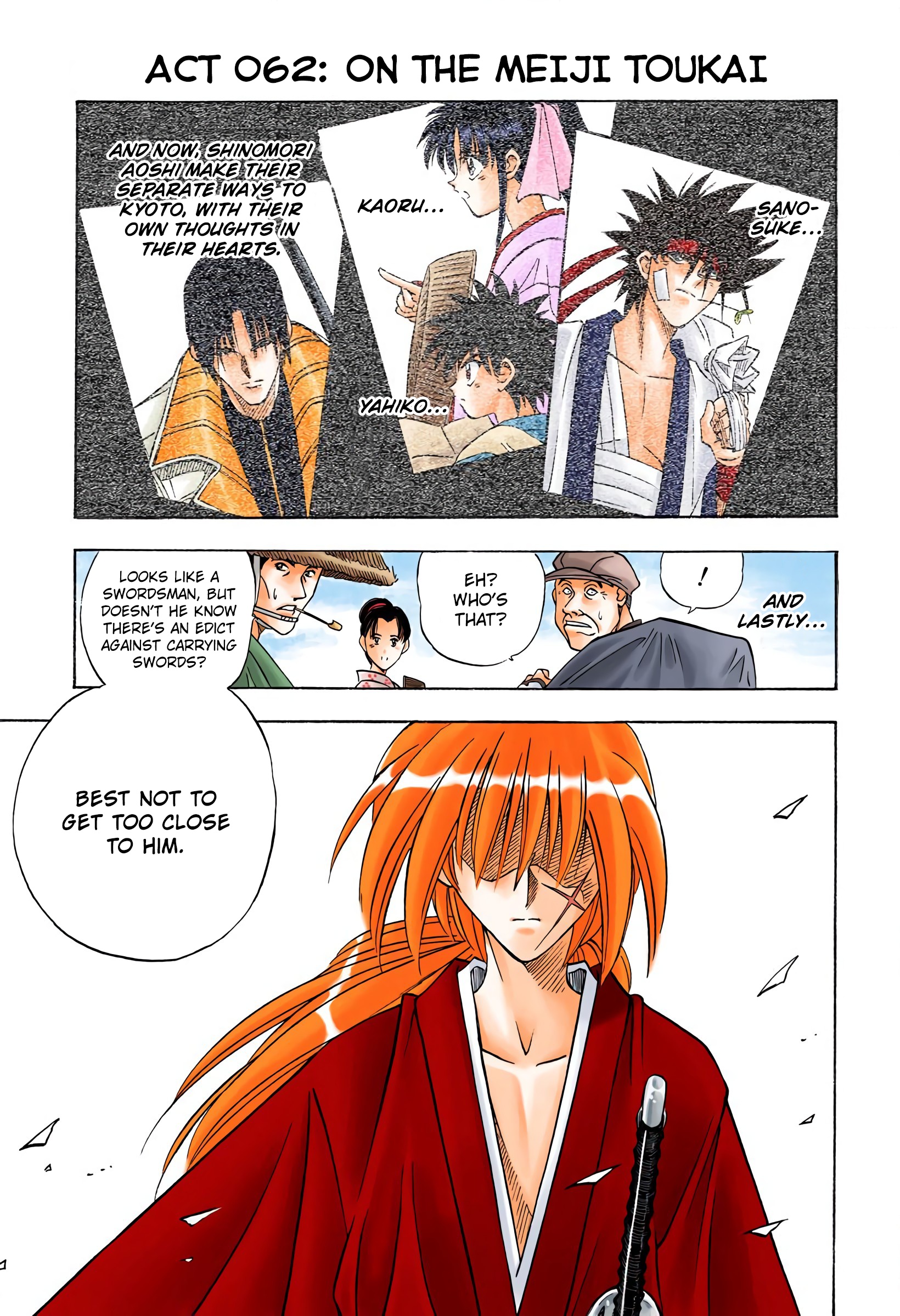 Rurouni Kenshin: Meiji Kenkaku Romantan - Digital Colored Comics - Vol.8 Chapter 62: On The Meiji Toukai Way