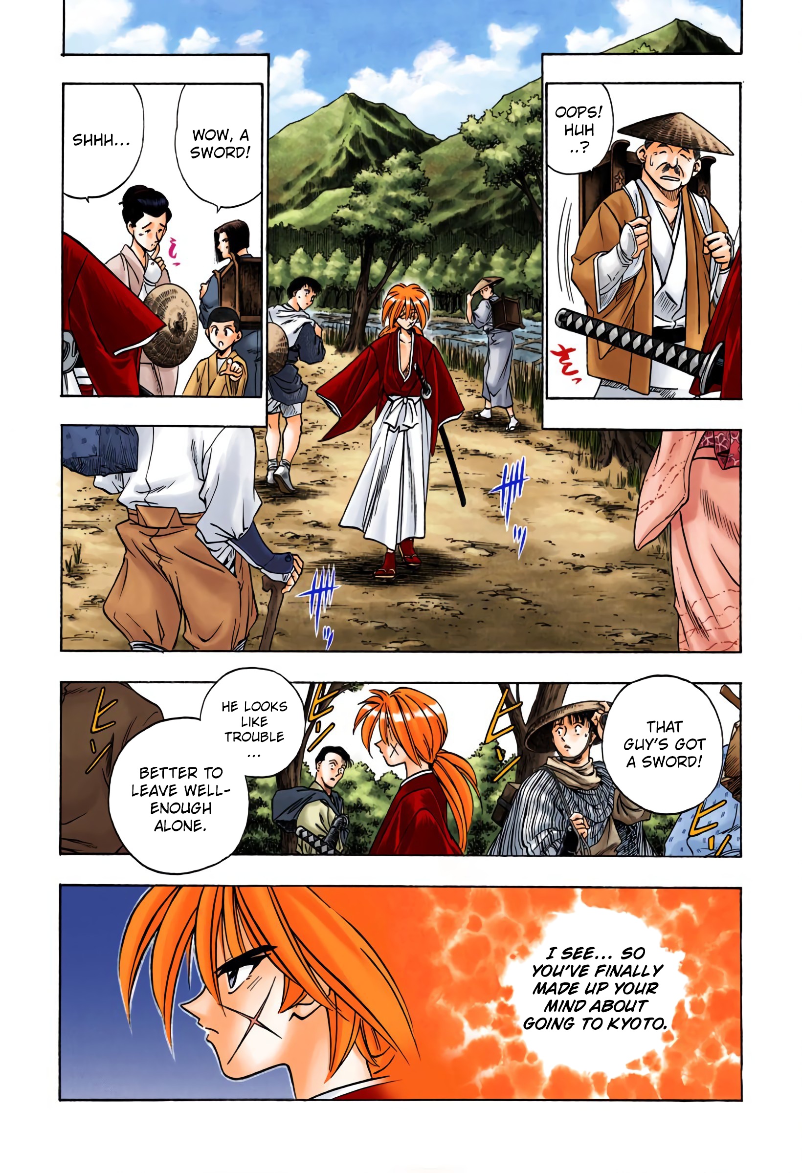 Rurouni Kenshin: Meiji Kenkaku Romantan - Digital Colored Comics - Vol.8 Chapter 62: On The Meiji Toukai Way