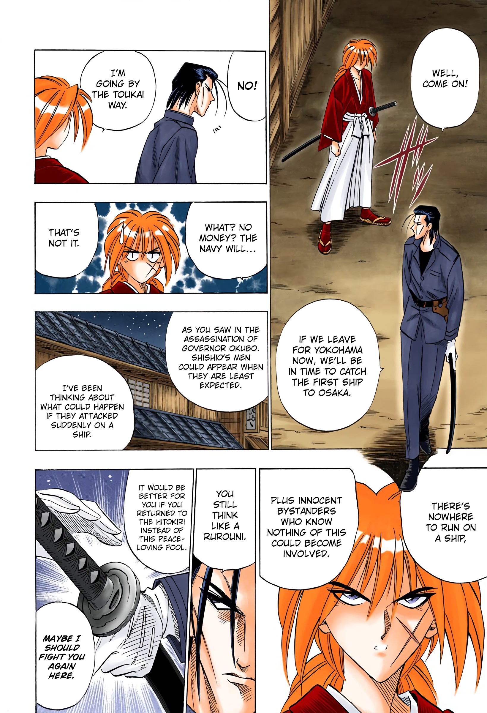 Rurouni Kenshin: Meiji Kenkaku Romantan - Digital Colored Comics - Vol.8 Chapter 62: On The Meiji Toukai Way