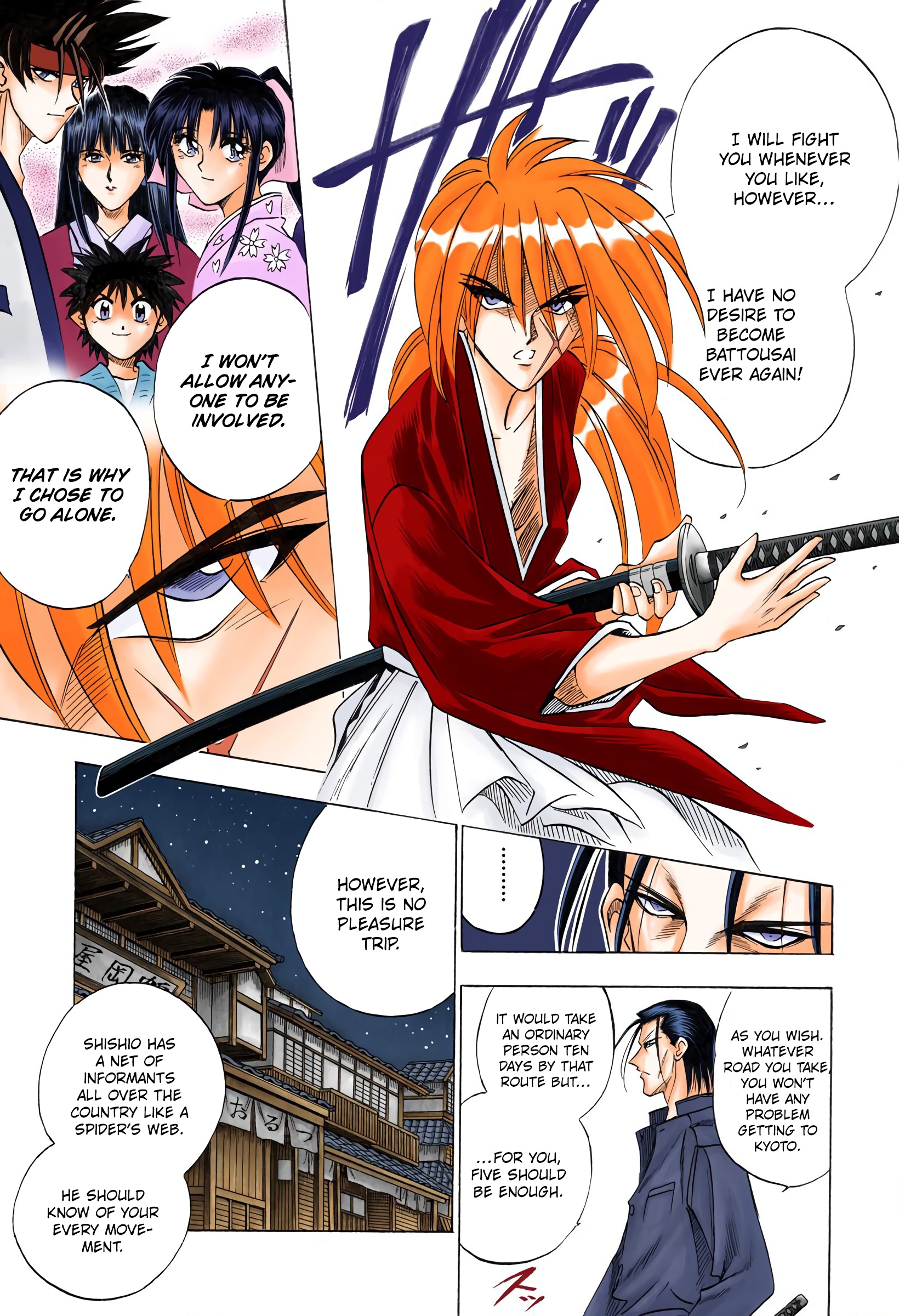 Rurouni Kenshin: Meiji Kenkaku Romantan - Digital Colored Comics - Vol.8 Chapter 62: On The Meiji Toukai Way