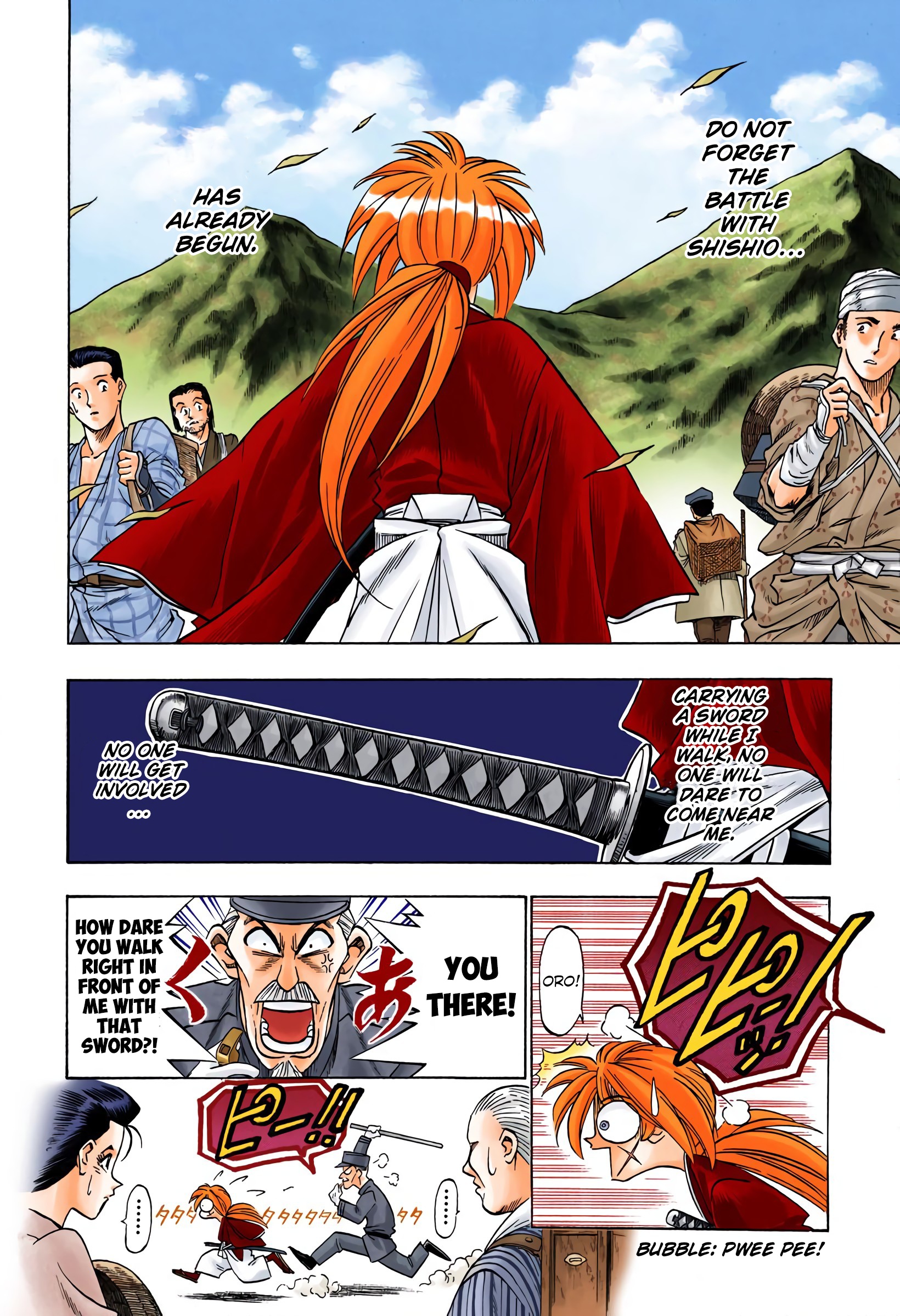 Rurouni Kenshin: Meiji Kenkaku Romantan - Digital Colored Comics - Vol.8 Chapter 62: On The Meiji Toukai Way