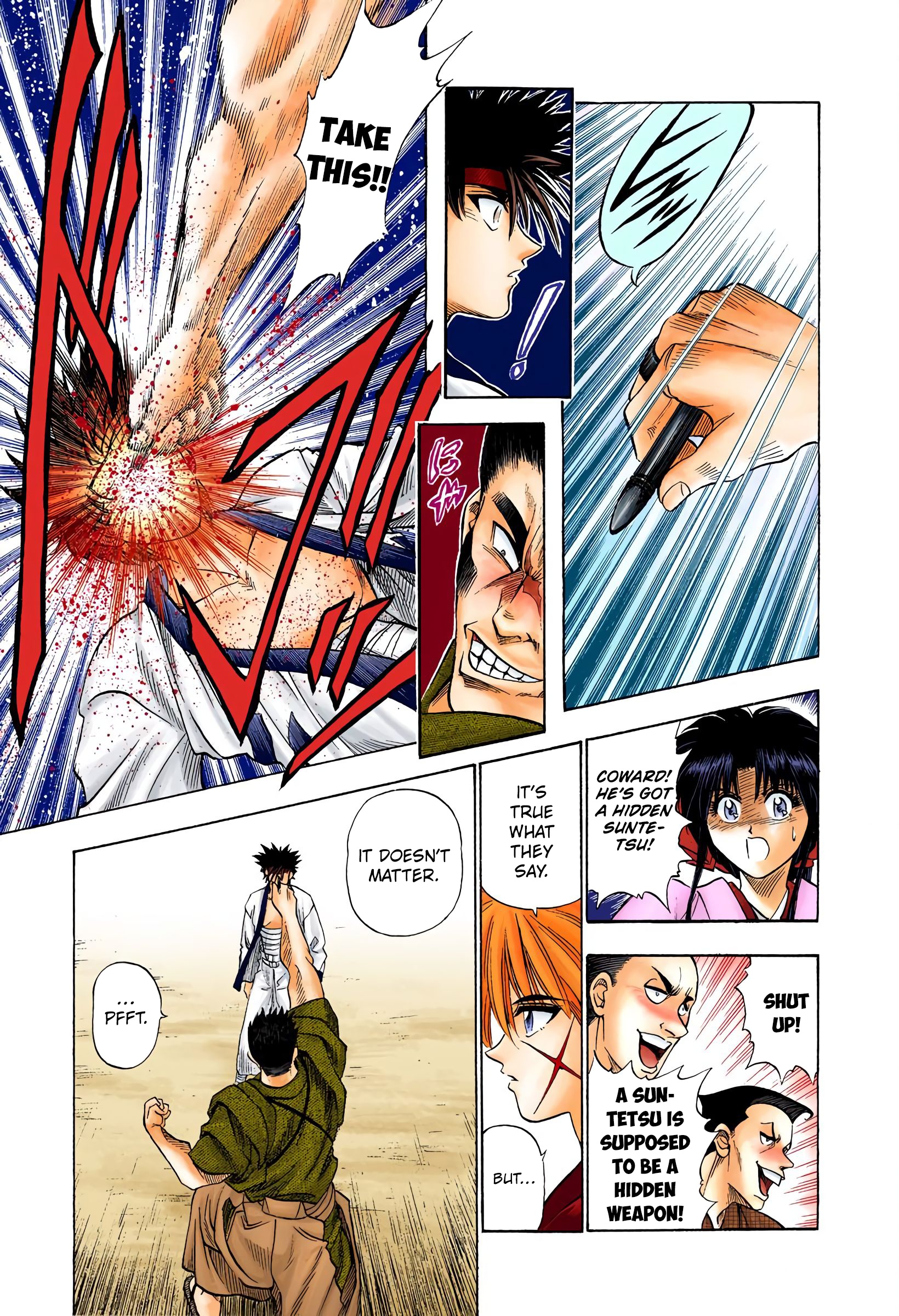 Rurouni Kenshin: Meiji Kenkaku Romantan - Digital Colored Comics - Vol.1 Chapter 5: The Fight Merchant